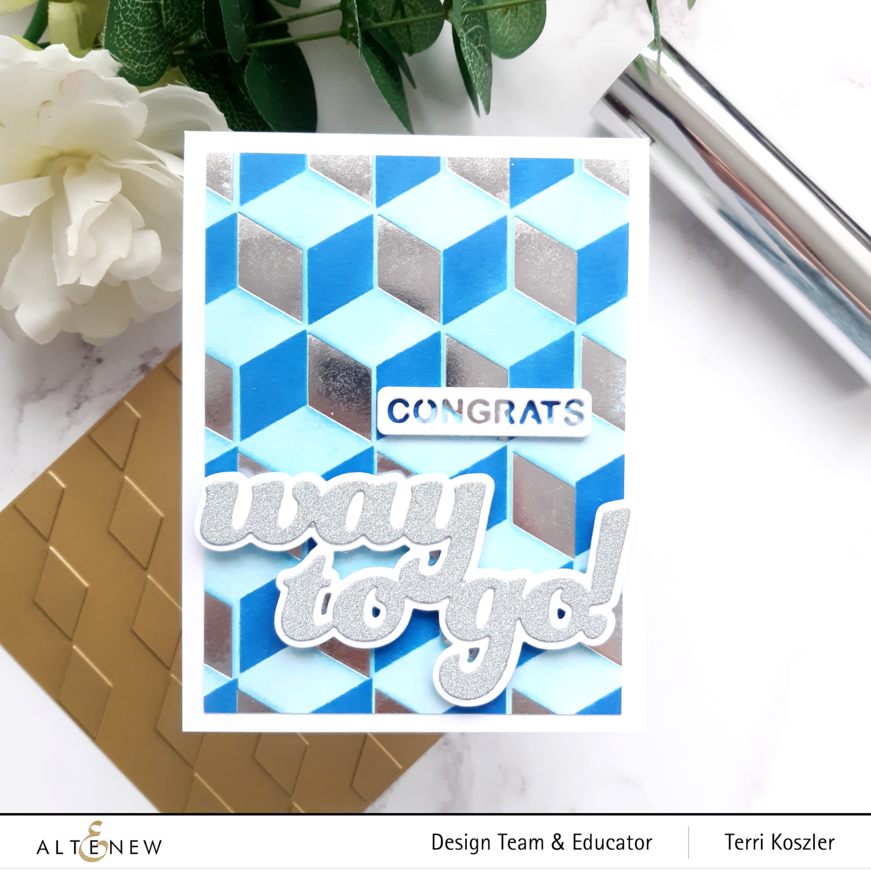 Cube Builder - Hot Foil Plate and Stencil Set