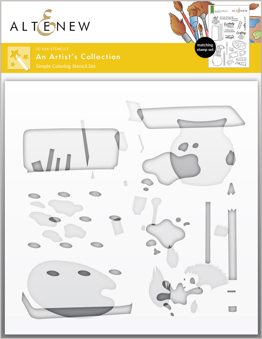An Artist's Collection - Coloring Stencil Set