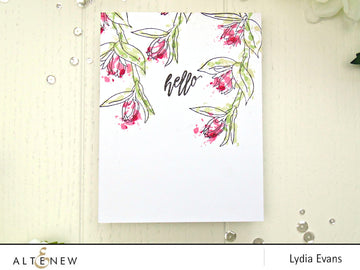 Floral Sprig - Stamp and Die and Stencil 