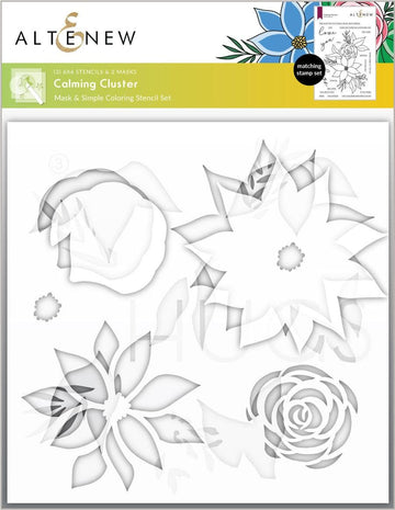 Calming Cluster - Mask and Simple Coloring Stencil