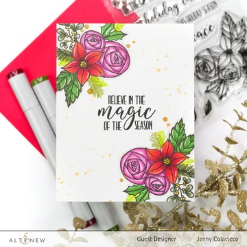 Festive Florets Holiday - A2 Christmas Card Kit