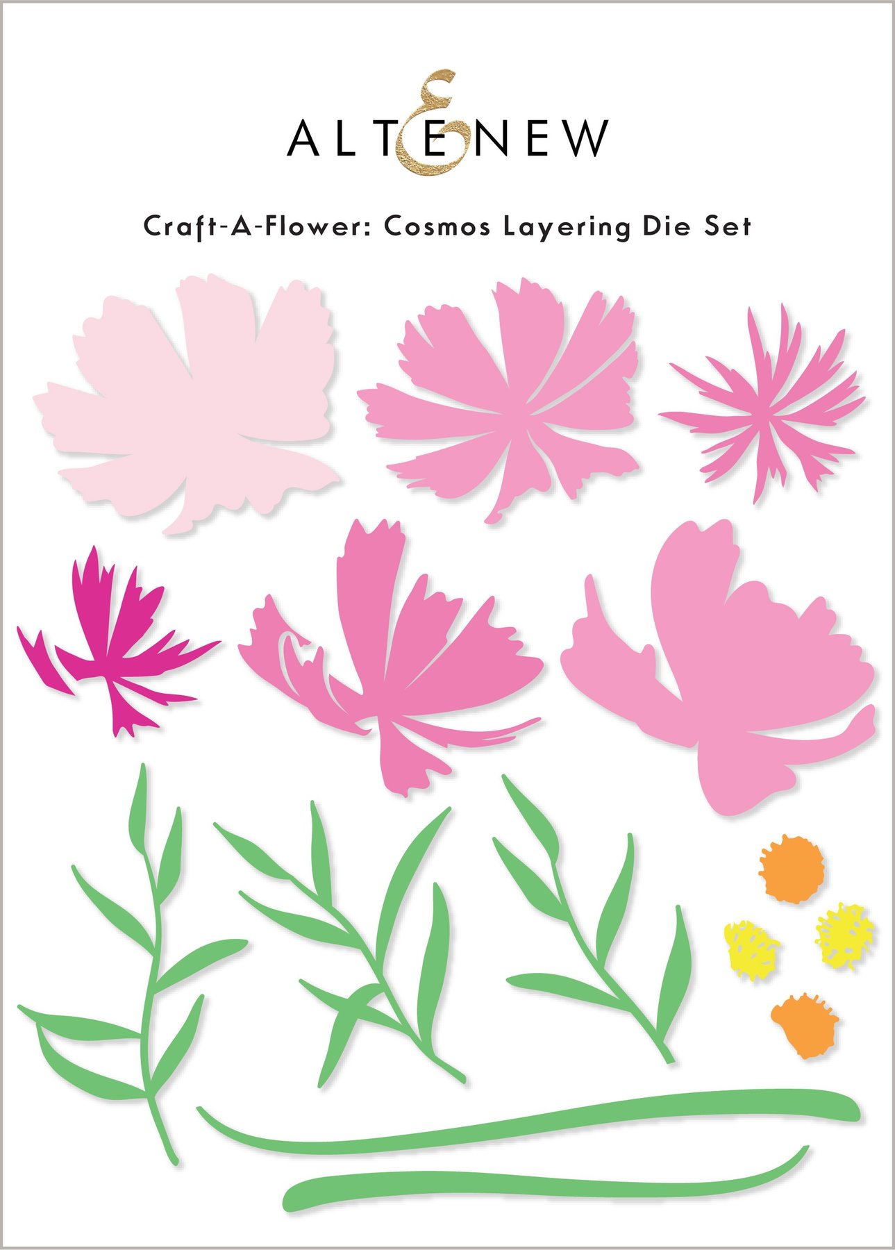 Craft-A-Flower - Cosmos - Layering Die Set, zoomed in. Select this picture to zoom back out.