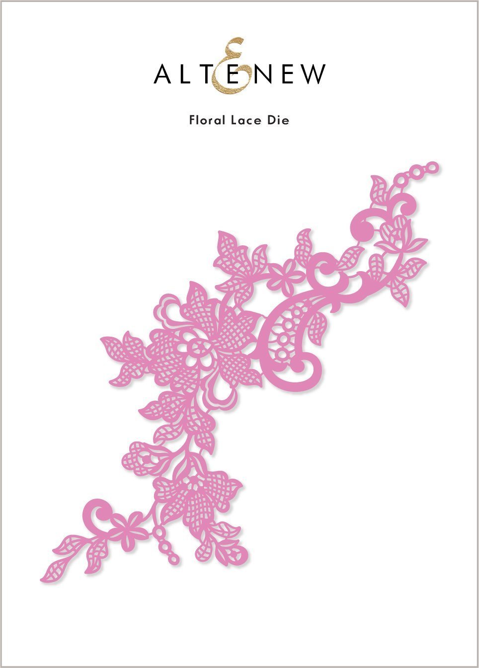 Floral Lace - Craft Die, zoomed in. Select this picture to zoom back out.