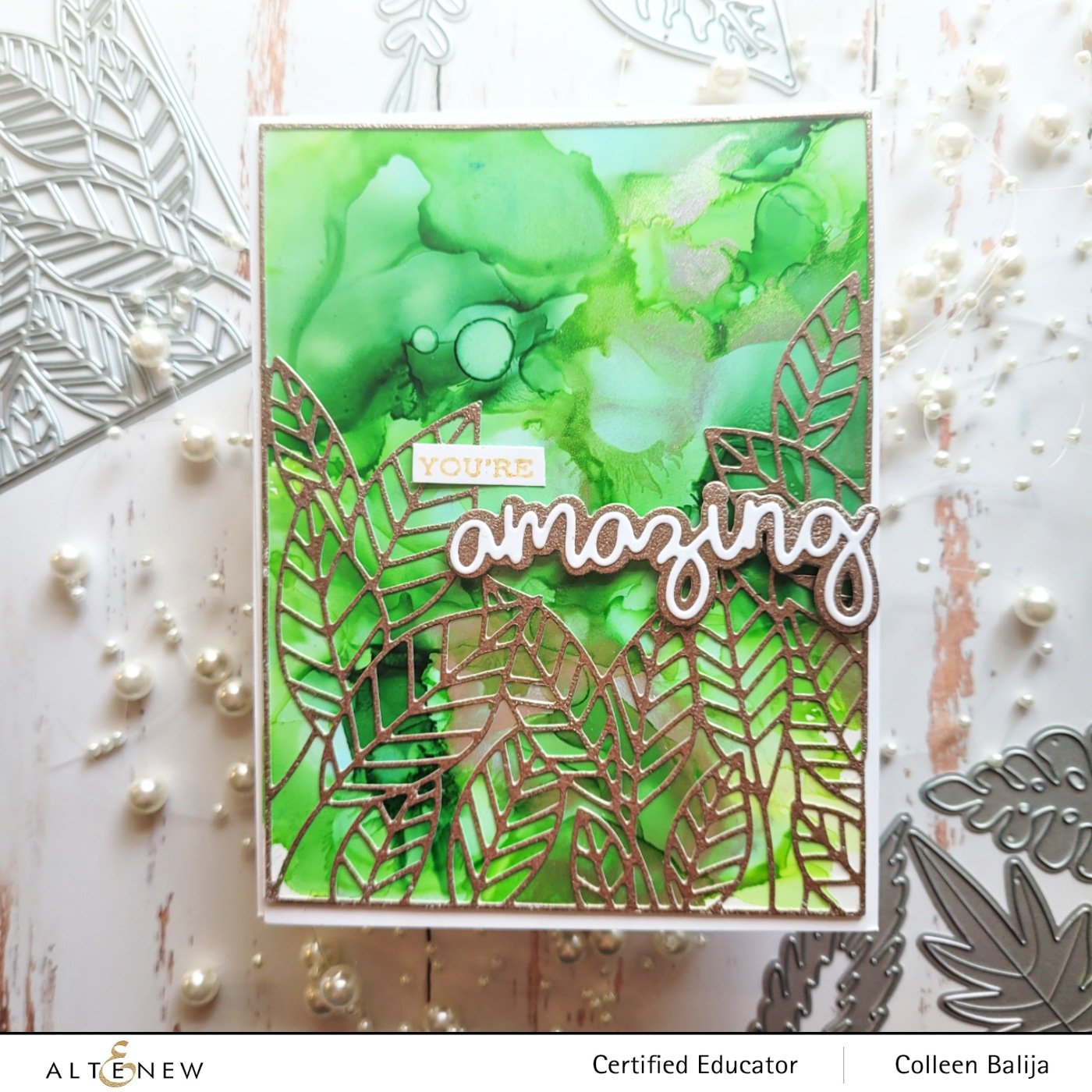 Peeking Leaves Cover - Craft Die