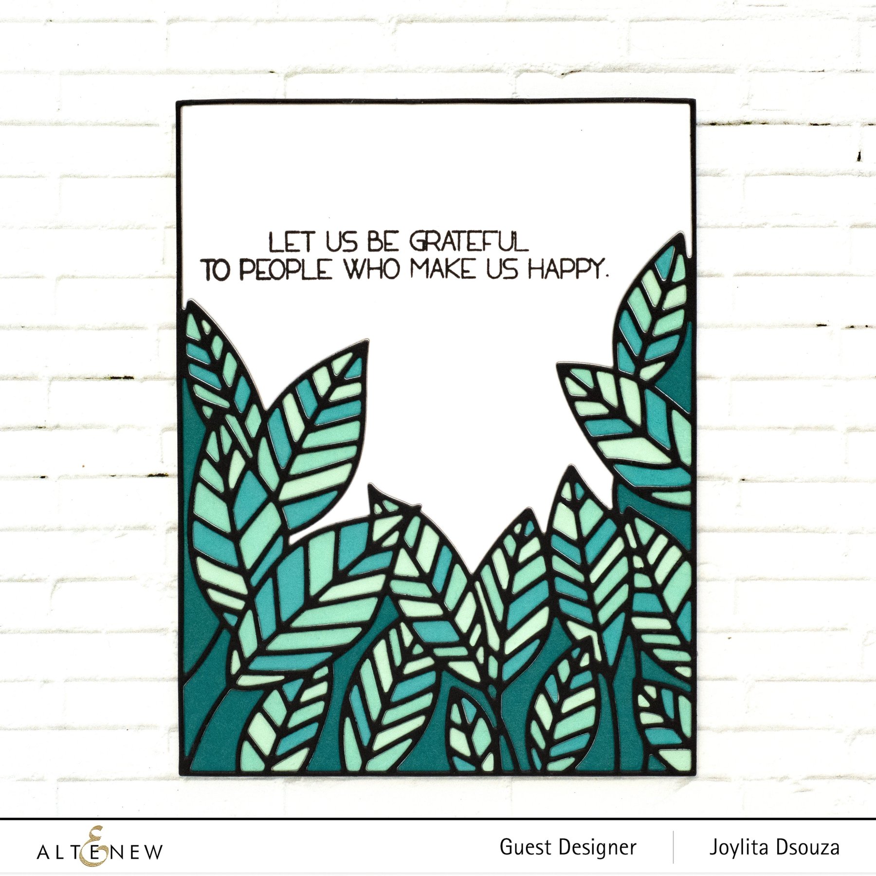 Peeking Leaves Cover - Craft Die