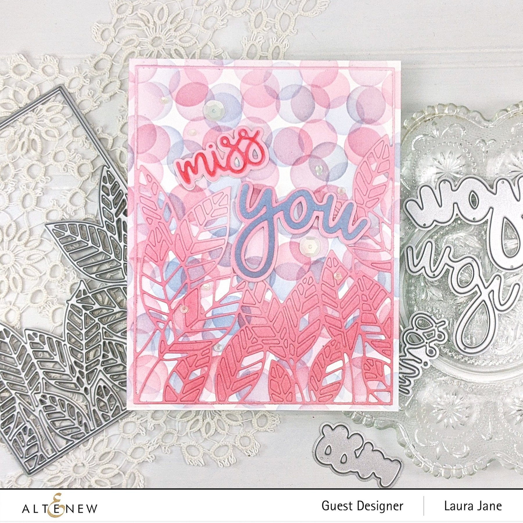 Peeking Leaves Cover - Craft Die
