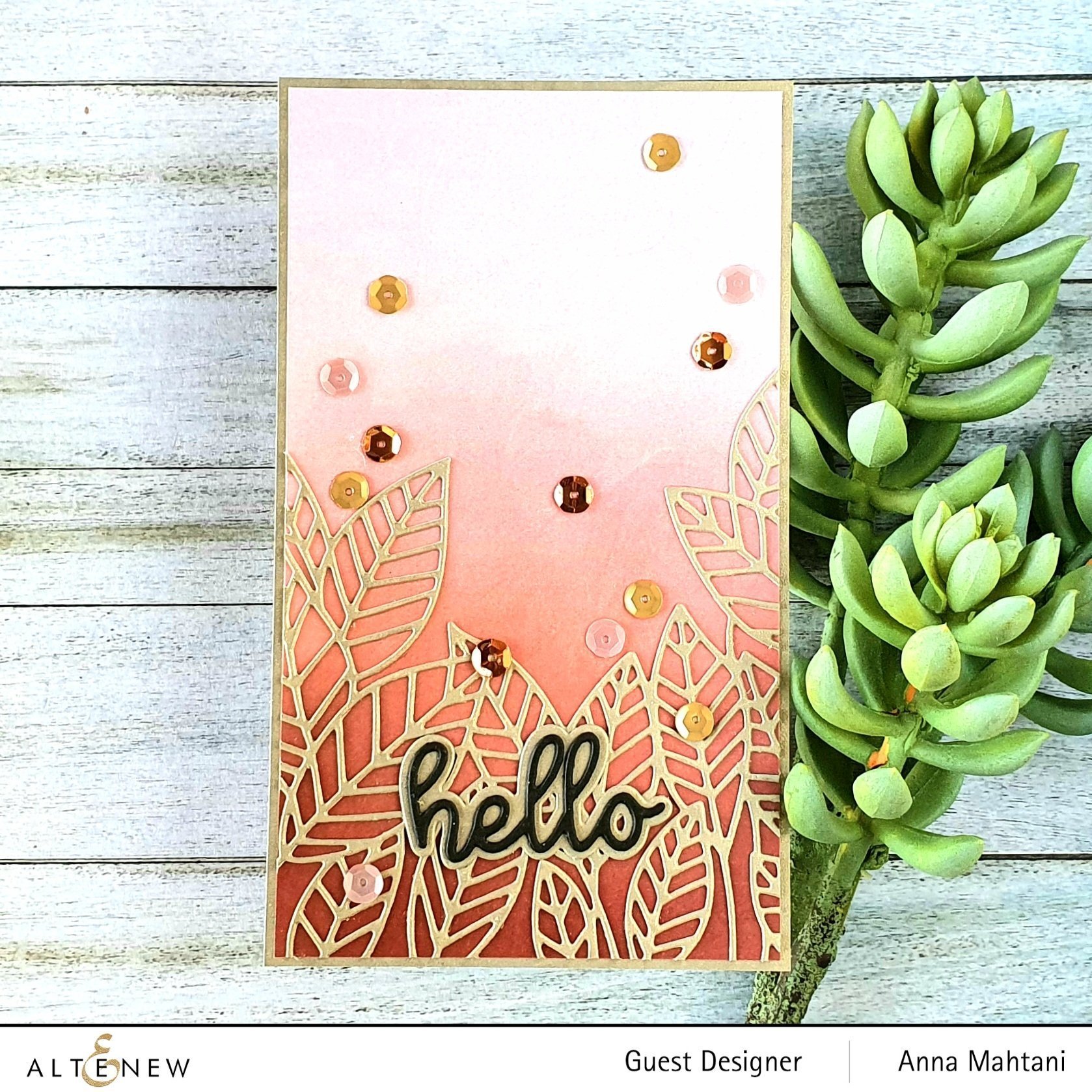 Peeking Leaves Cover - Craft Die