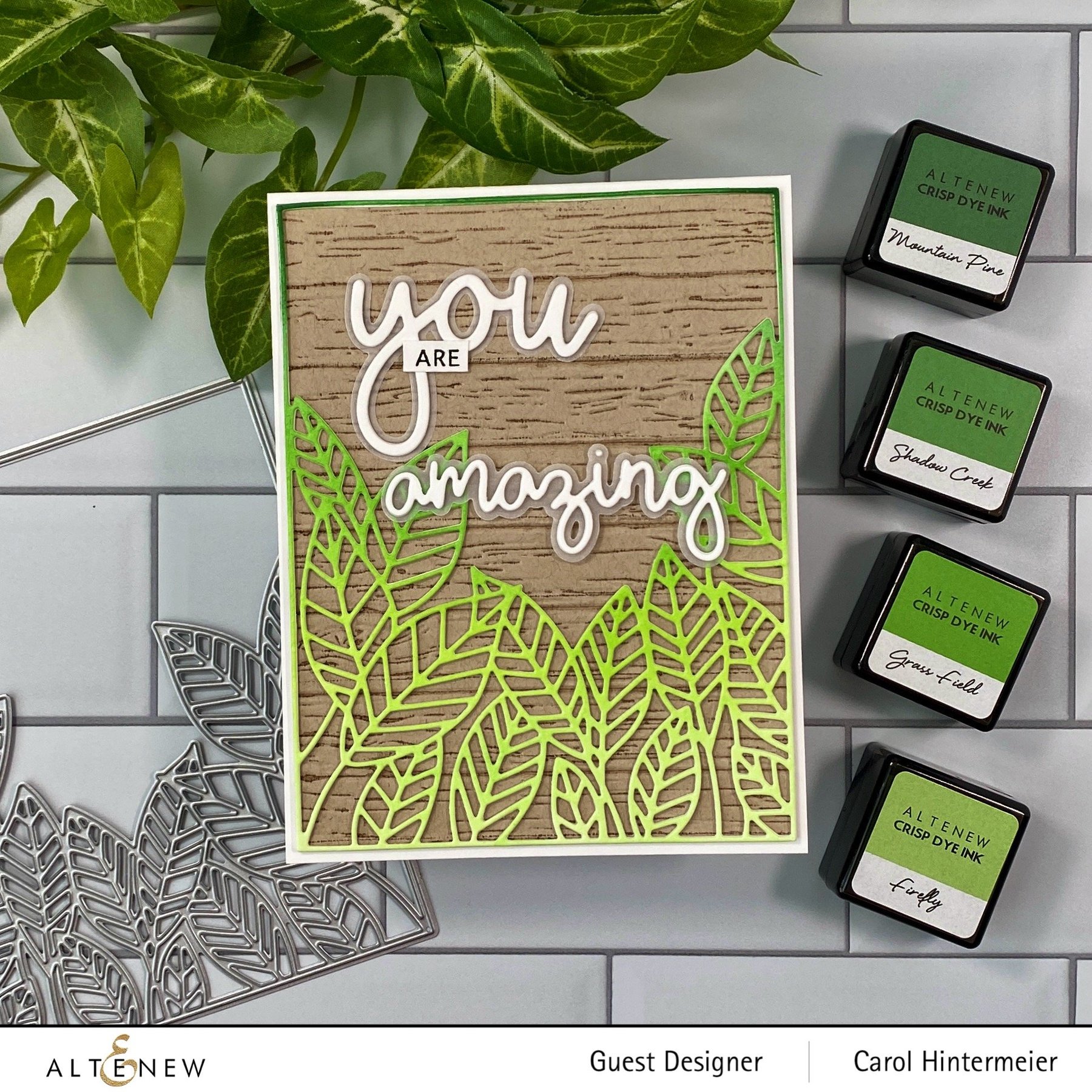 Peeking Leaves Cover - Craft Die