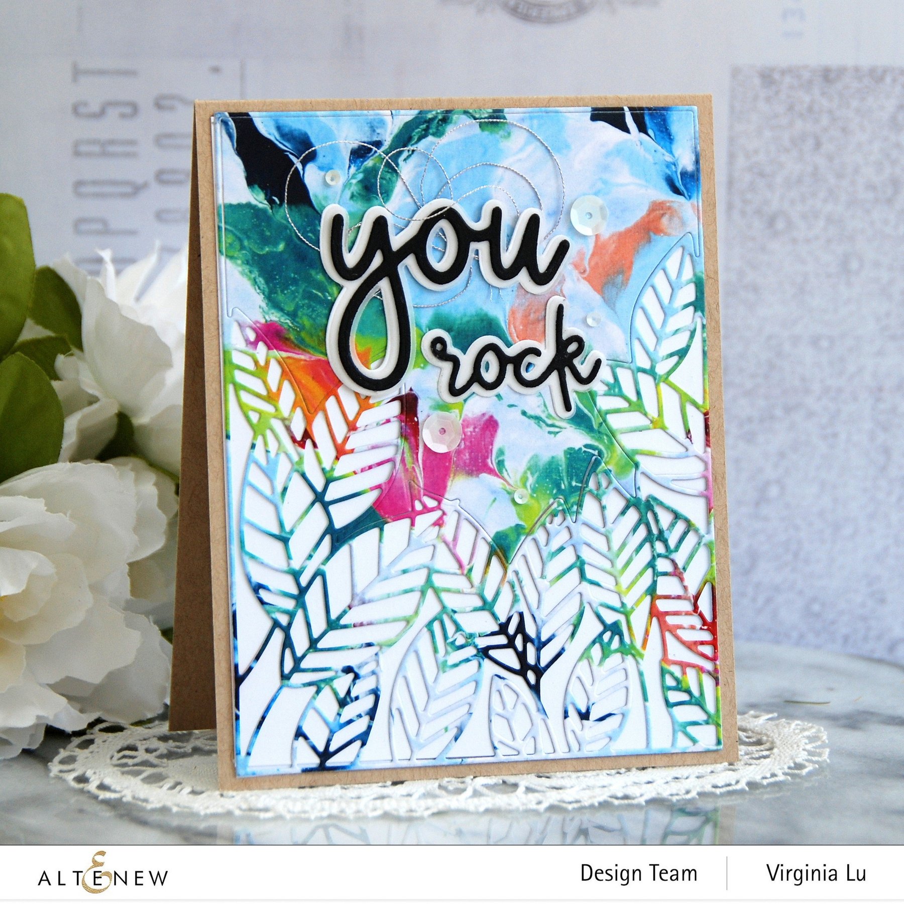 Peeking Leaves Cover - Craft Die