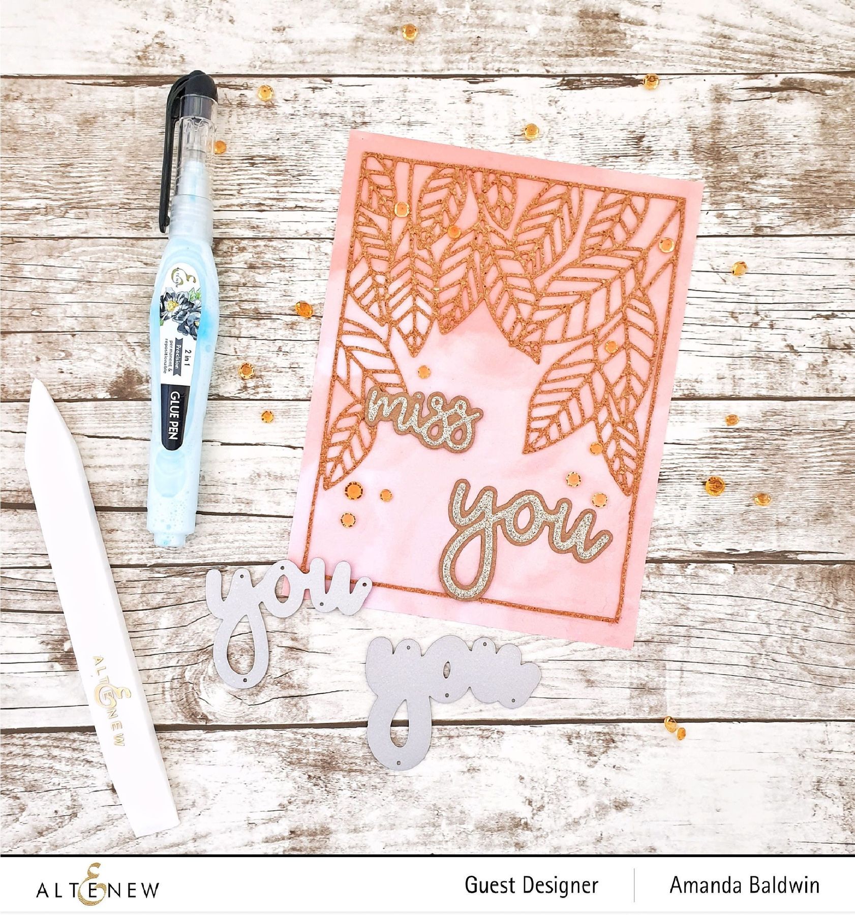Peeking Leaves Cover - Craft Die