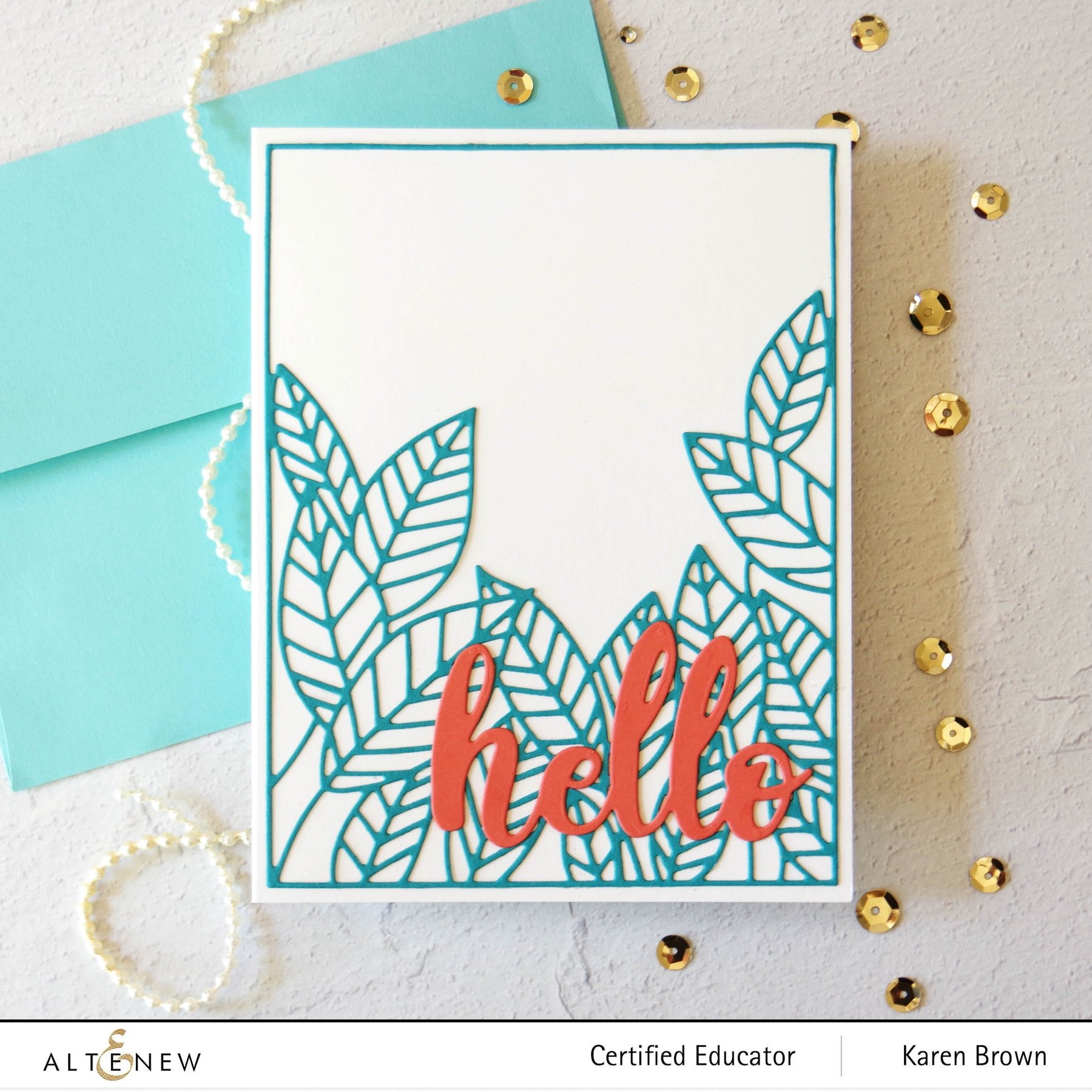 Peeking Leaves Cover - Craft Die