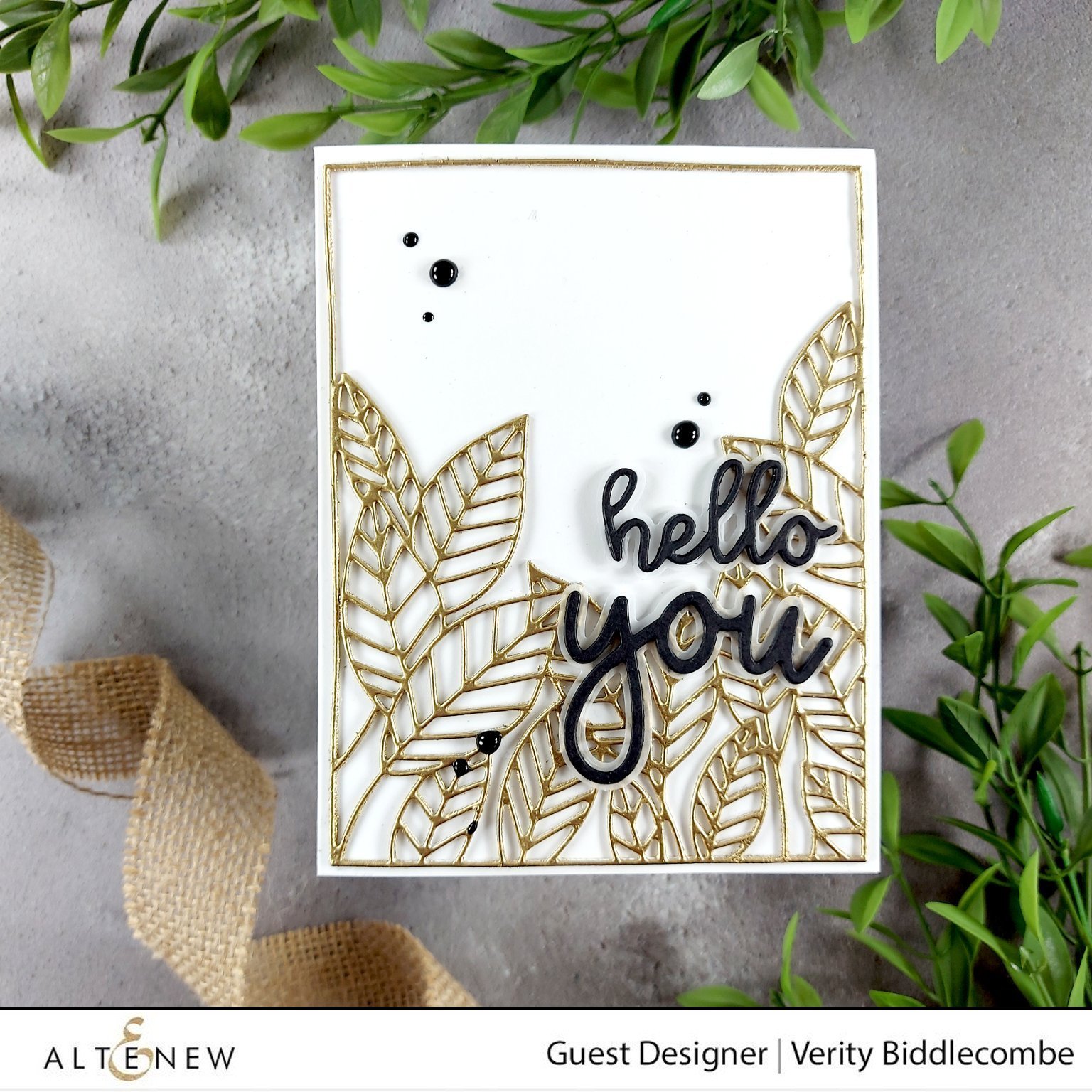 Peeking Leaves Cover - Craft Die