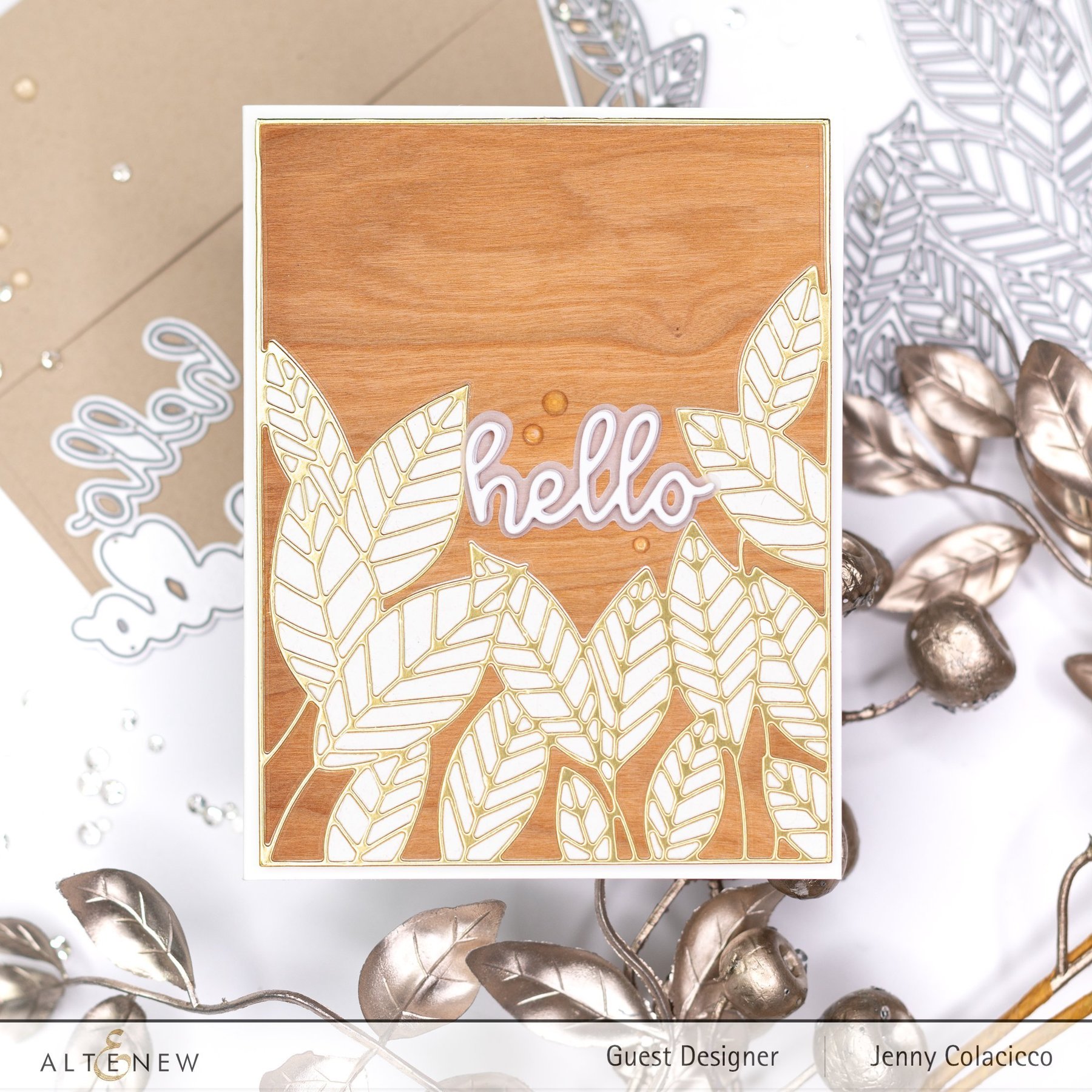 Peeking Leaves Cover - Craft Die