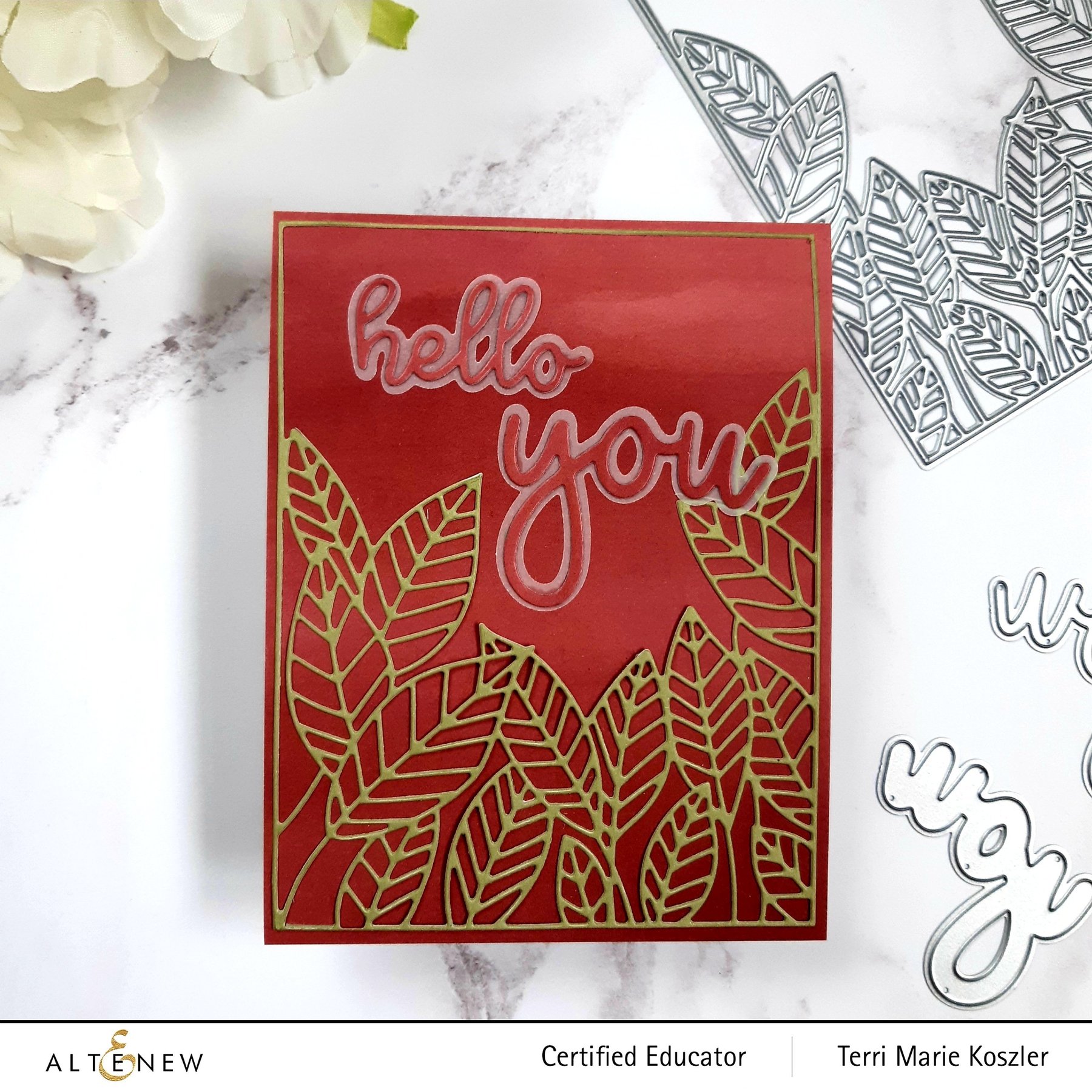 Peeking Leaves Cover - Craft Die