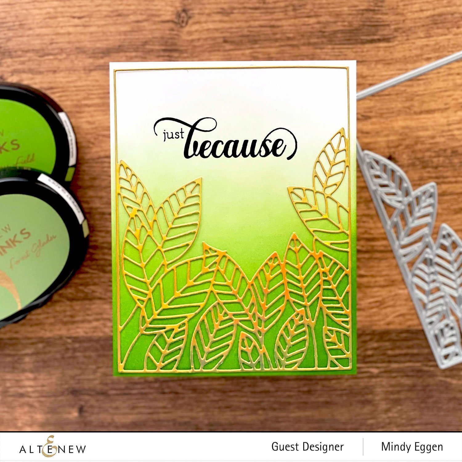Peeking Leaves Cover - Craft Die