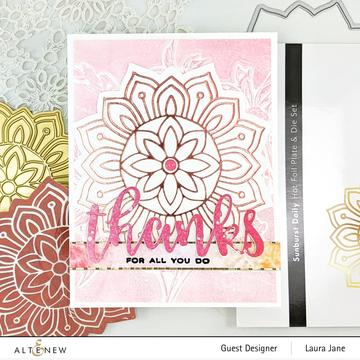 Sunburst Doily - Hot Foil Plate And Die Set 