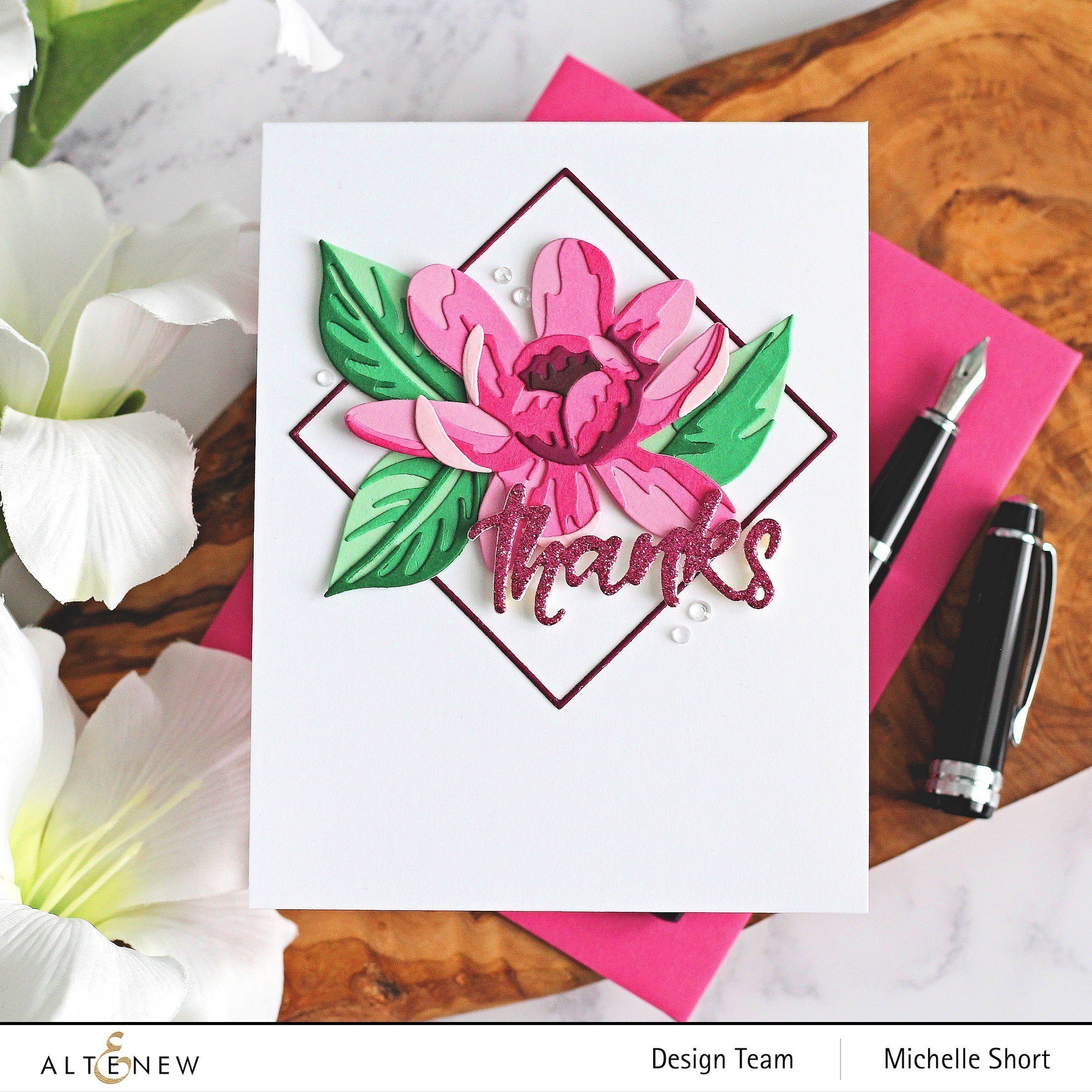 Craft-A-Flower Carolina Allspice - Layering Craft Die Set