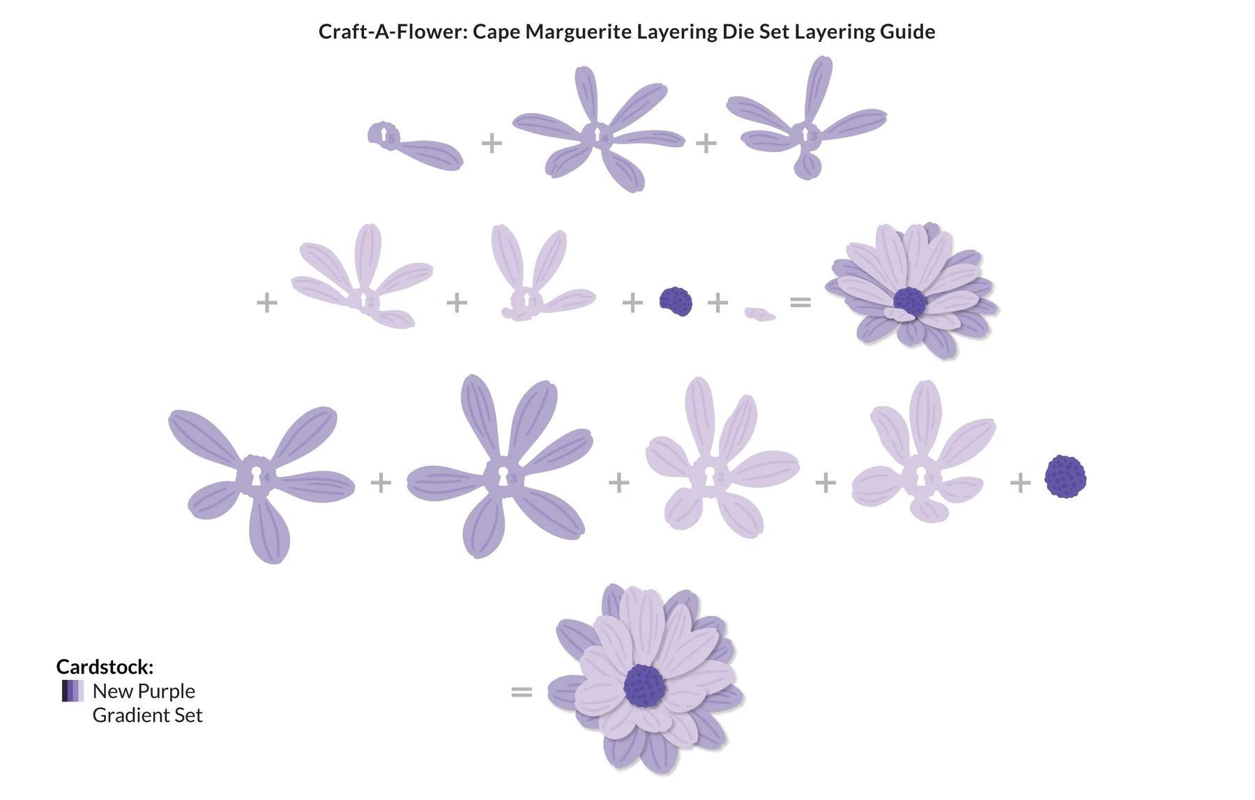 Craft-A-Flower - Cape Marguerite Layering - Craft Die