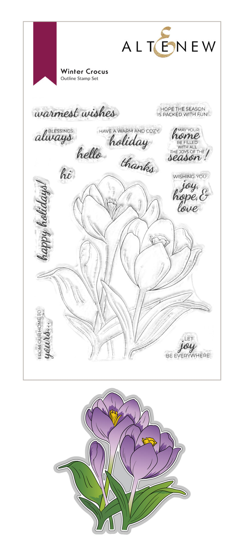 Winter Crocus - Stamp And Die