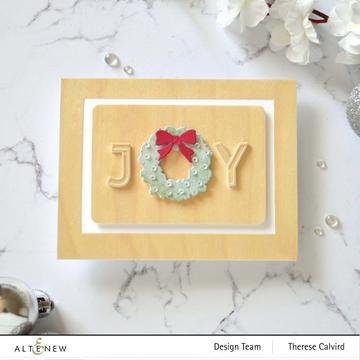 Winter Mantel Decor - Christmas Craft Die, different perspective #2, zoomed in. Select this picture to zoom back out.