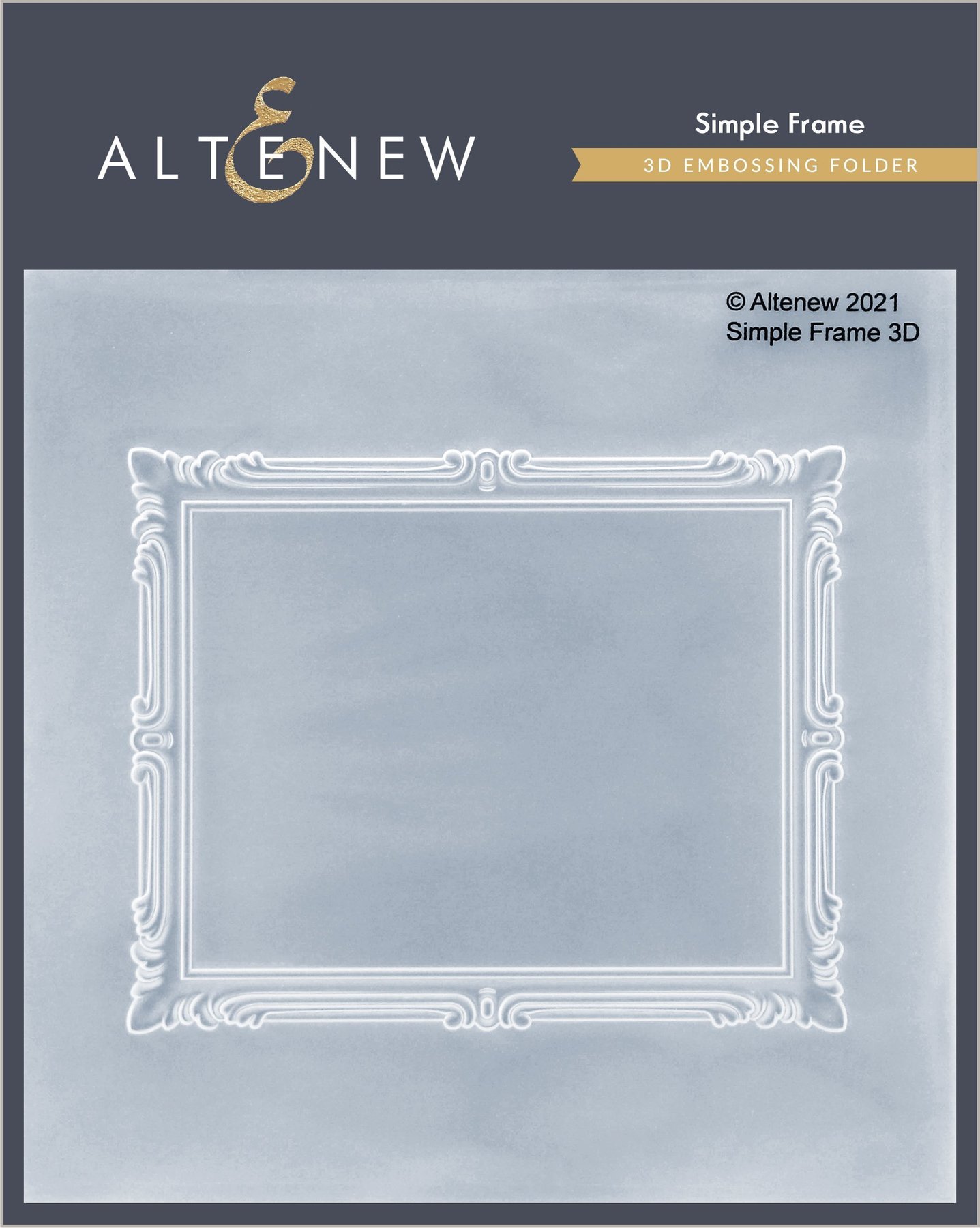 Simple Frame - 3D Embossing Folder