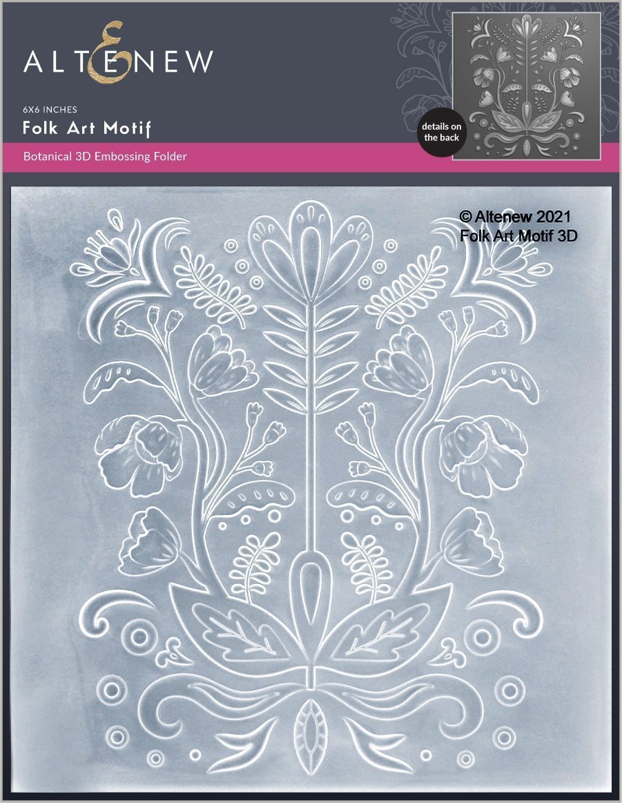 Folk Art Motif - 3D Embossing Folder