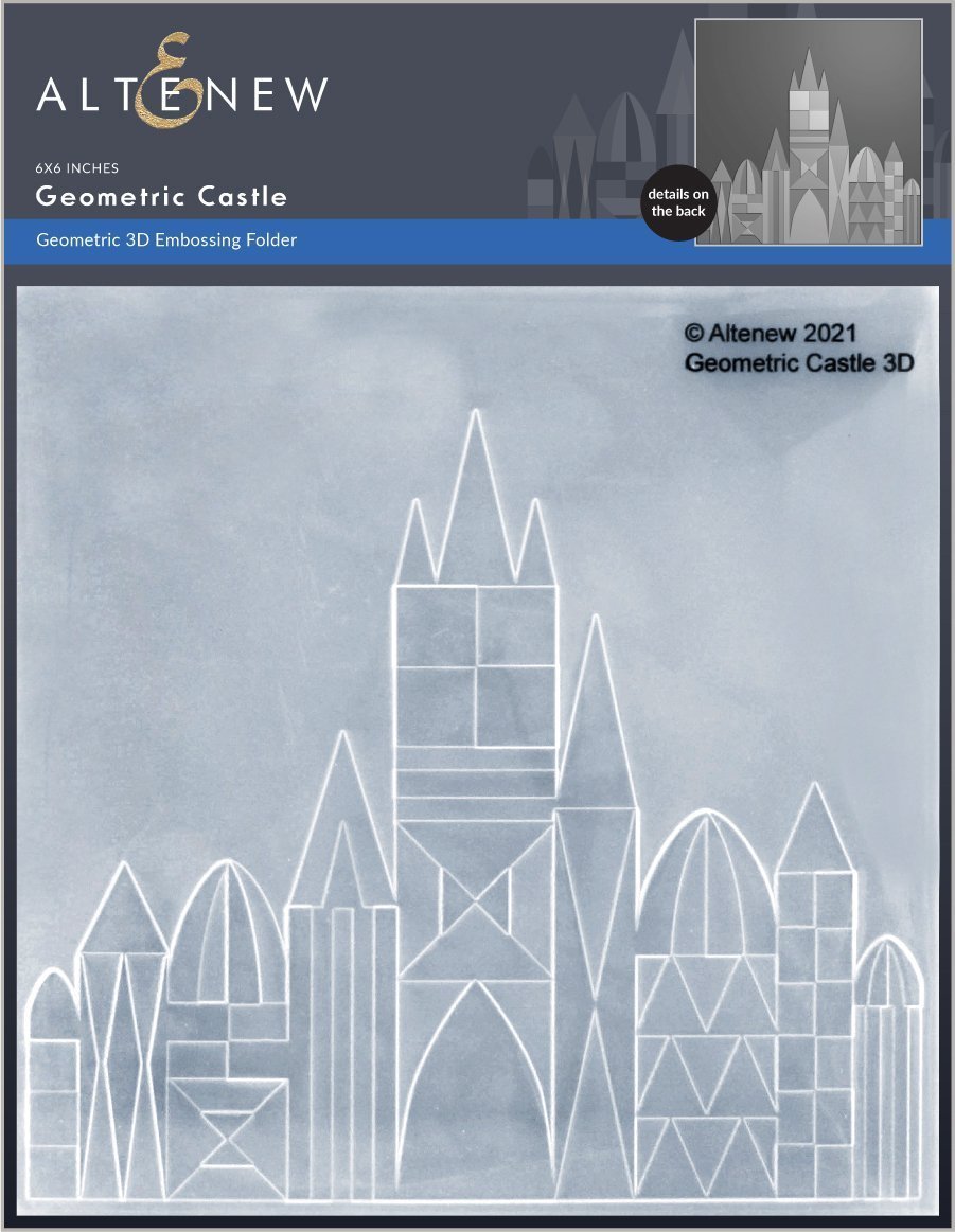 Geometric Castle - 3D Embossing Folder