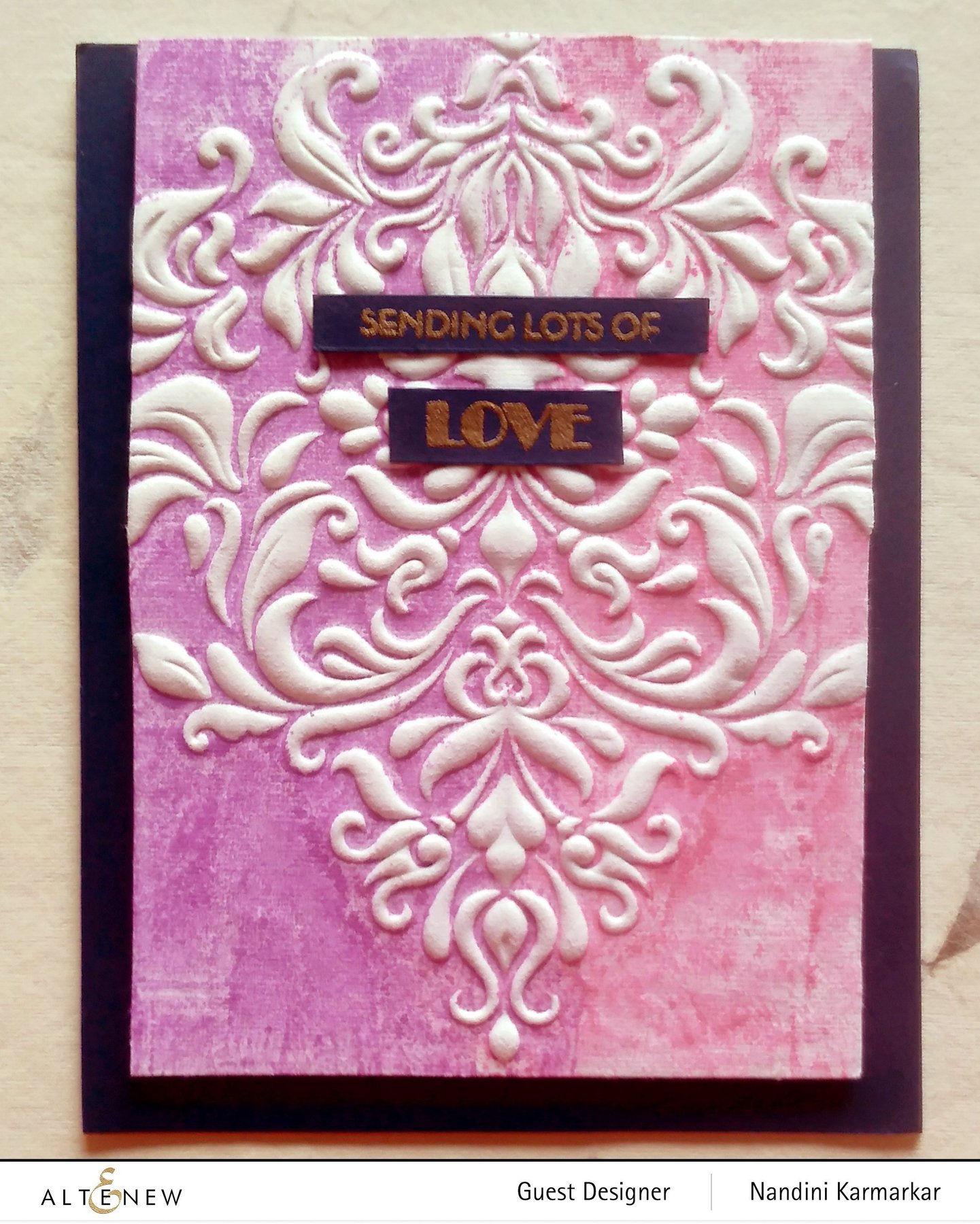 Beautiful Baroque - 3D Embossing Folder, different perspective #2, zoomed in. Select this picture to zoom back out.