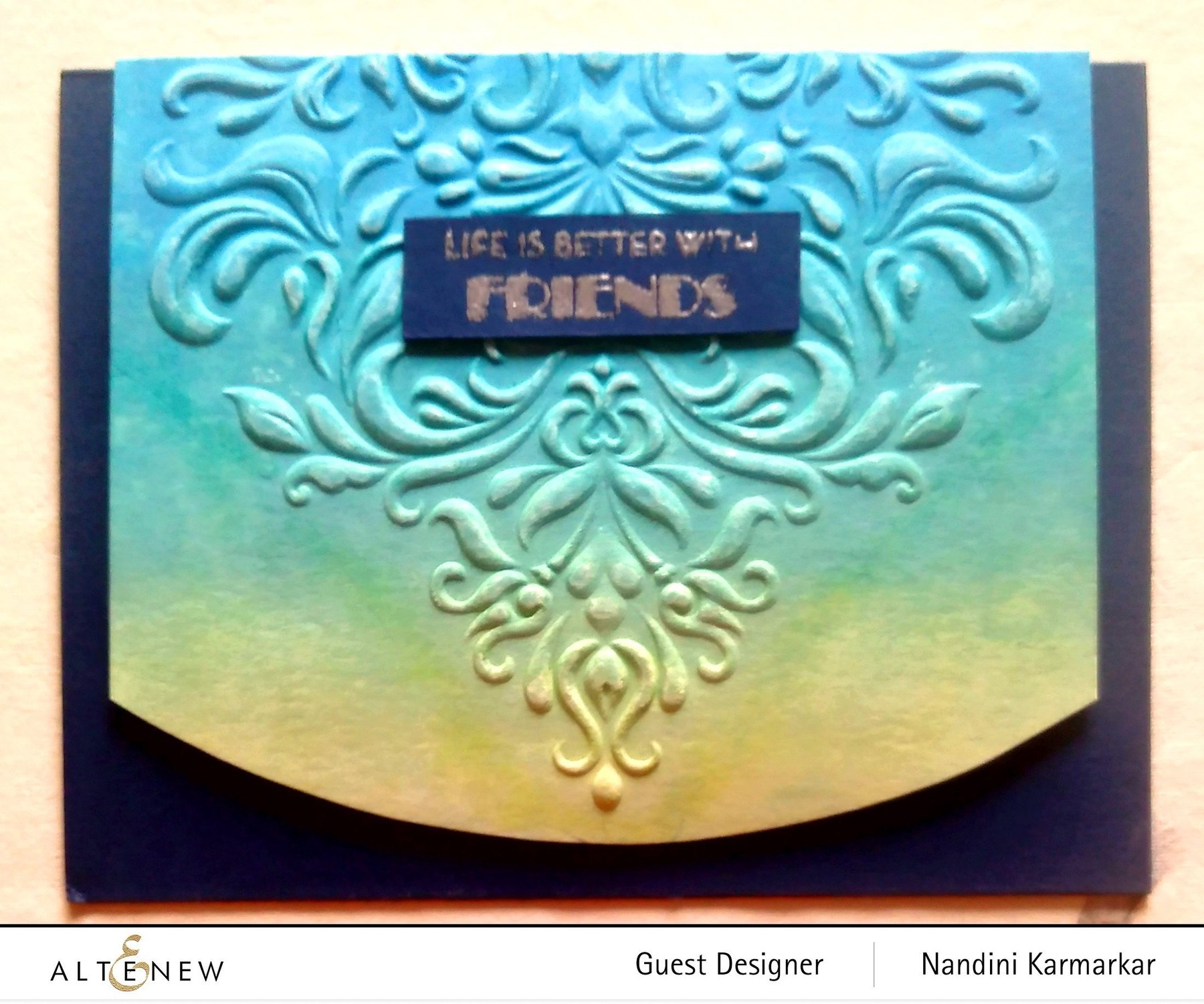 Beautiful Baroque - 3D Embossing Folder, different perspective #3, zoomed in. Select this picture to zoom back out.