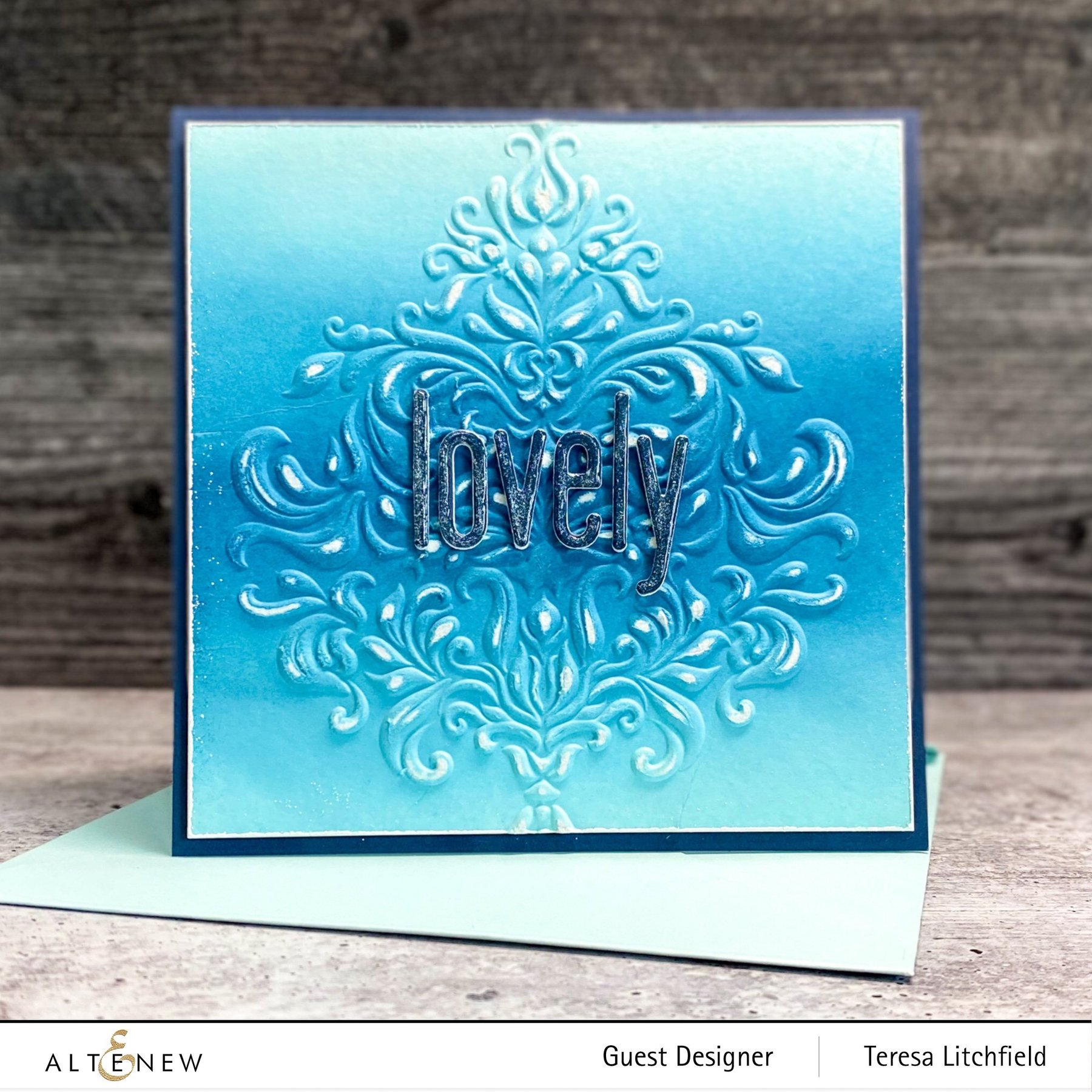 Beautiful Baroque - 3D Embossing Folder, different perspective #5, zoomed in. Select this picture to zoom back out.