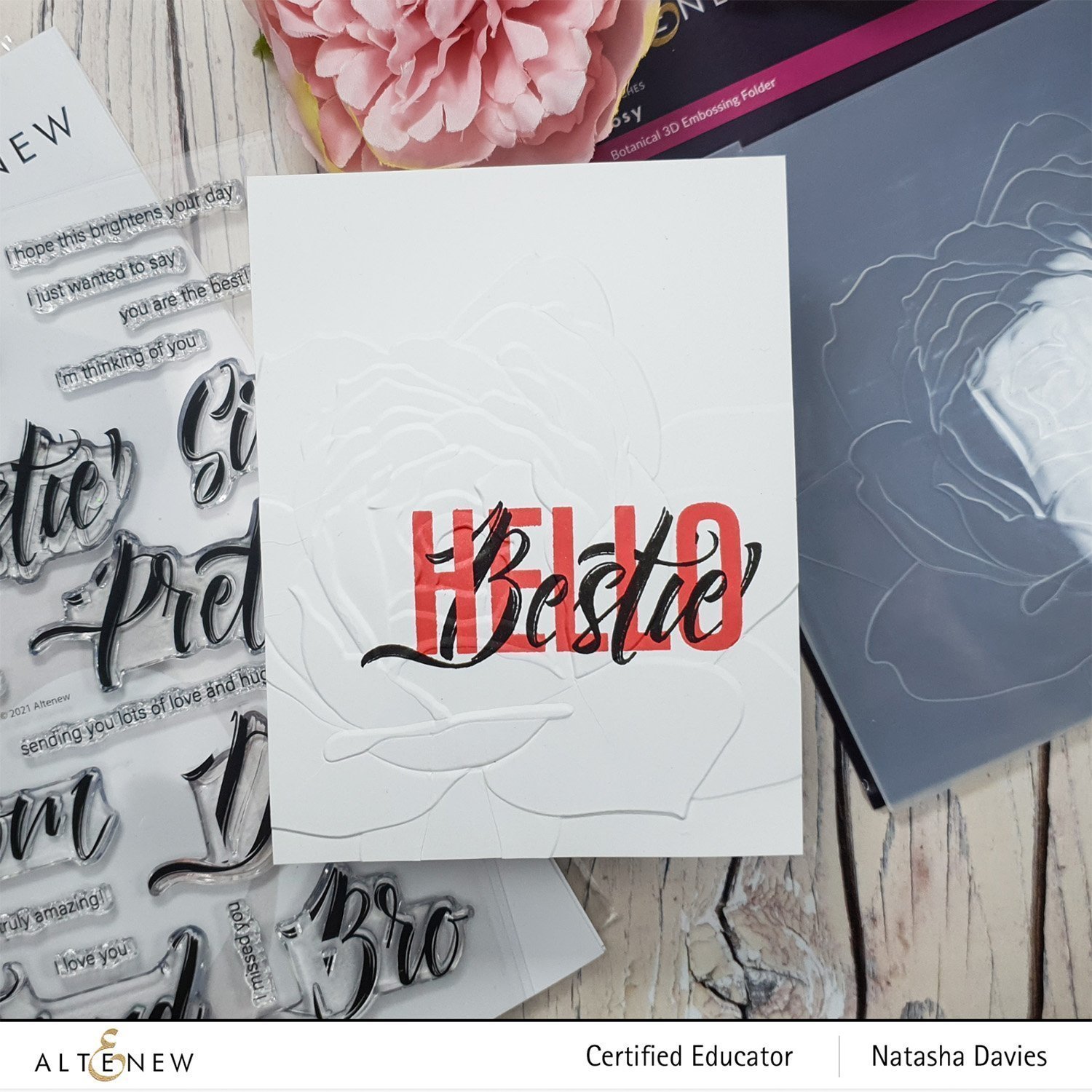 Rosy - 3D Embossing Folder