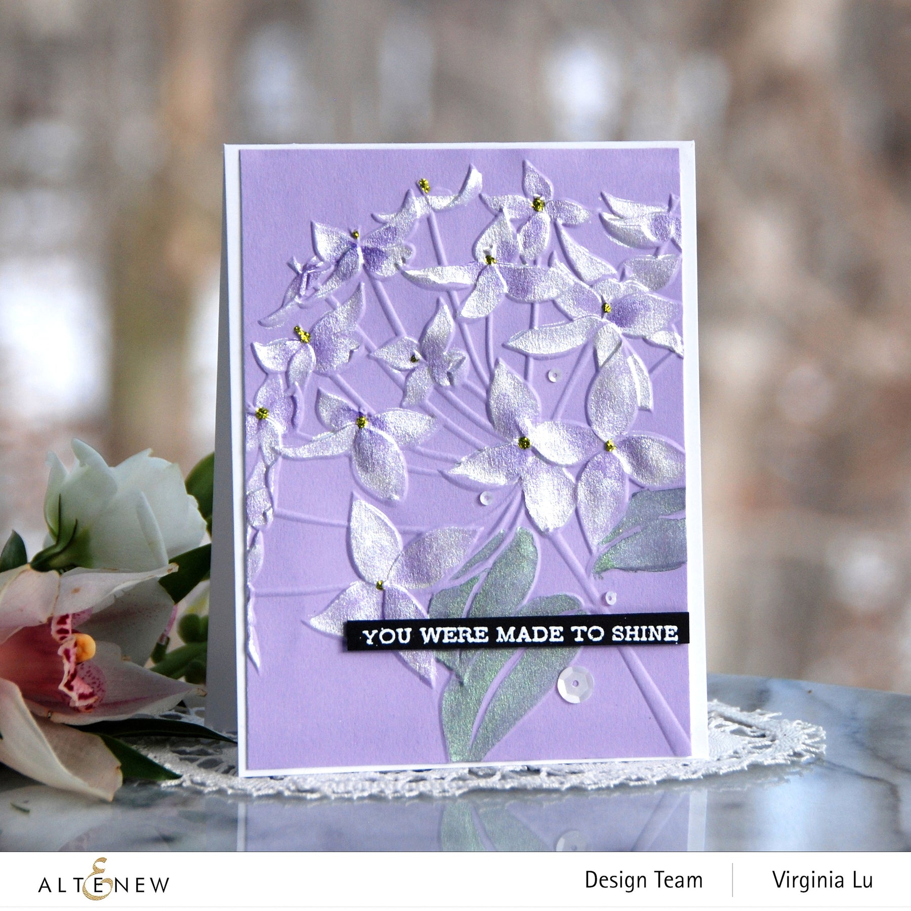 Ixora Flowers - 3D Embossing Folder