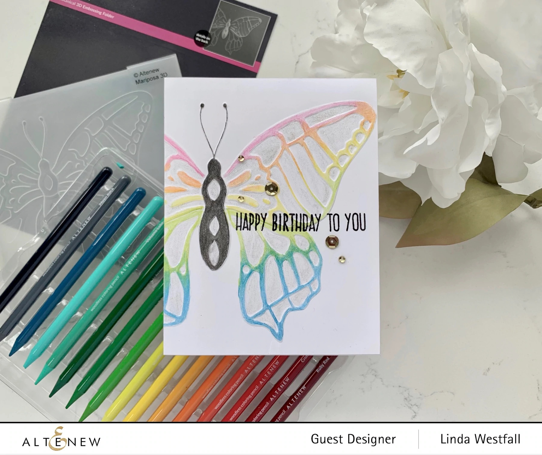 Mariposa Butterfly - 3D Embossing Folder