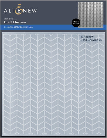 Tiled Chevron - 3D Embossing Folder