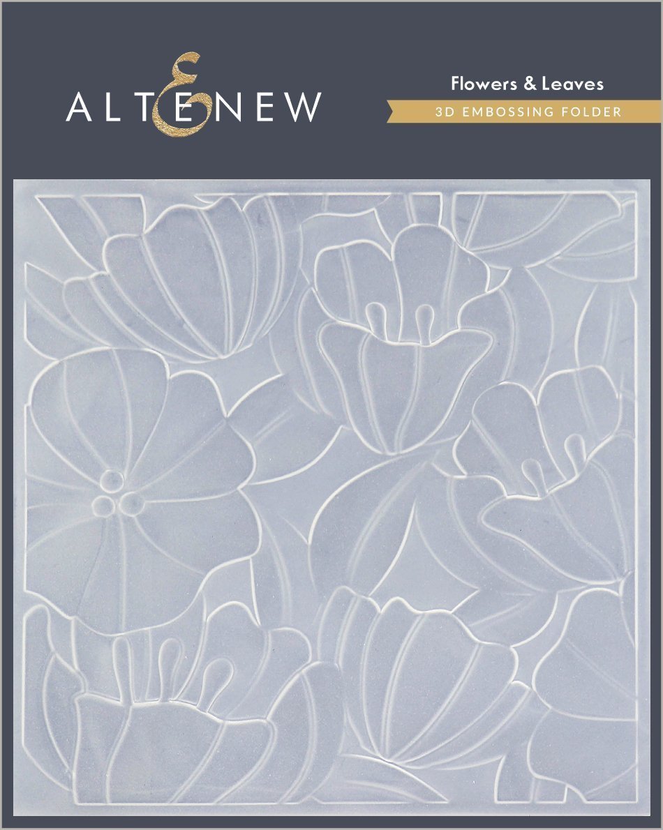 Flowers and Leaves - 3D Embossing Folder 