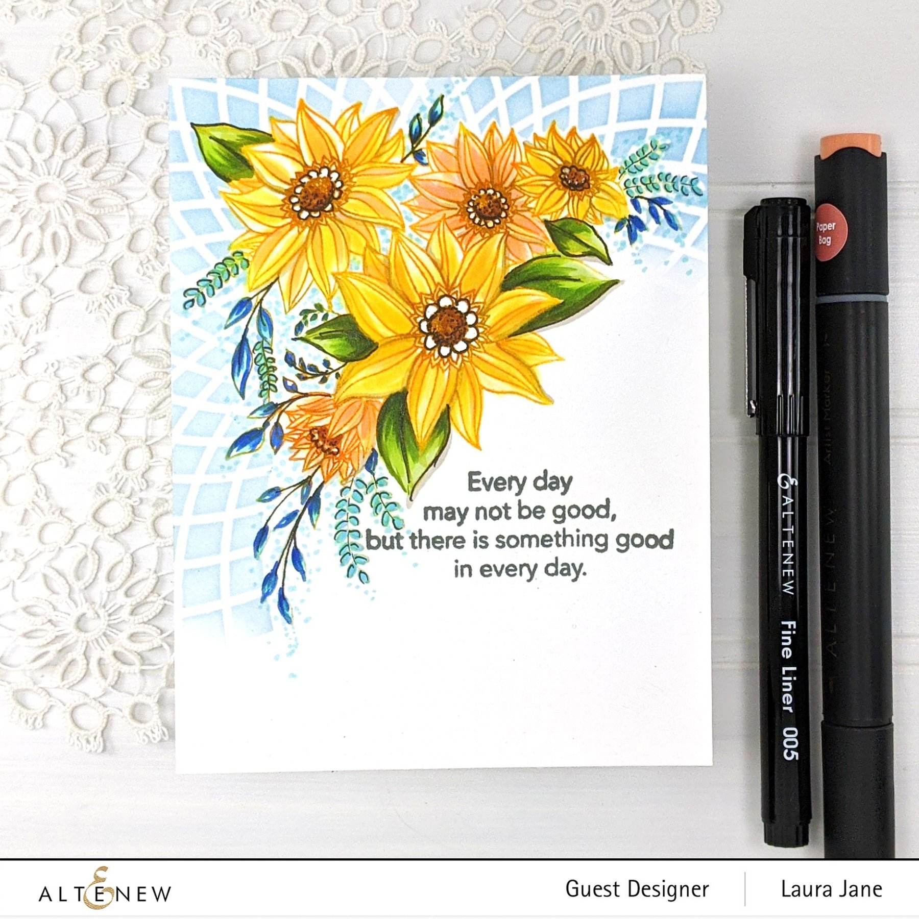 Floral Dahlia - Clear Stamp