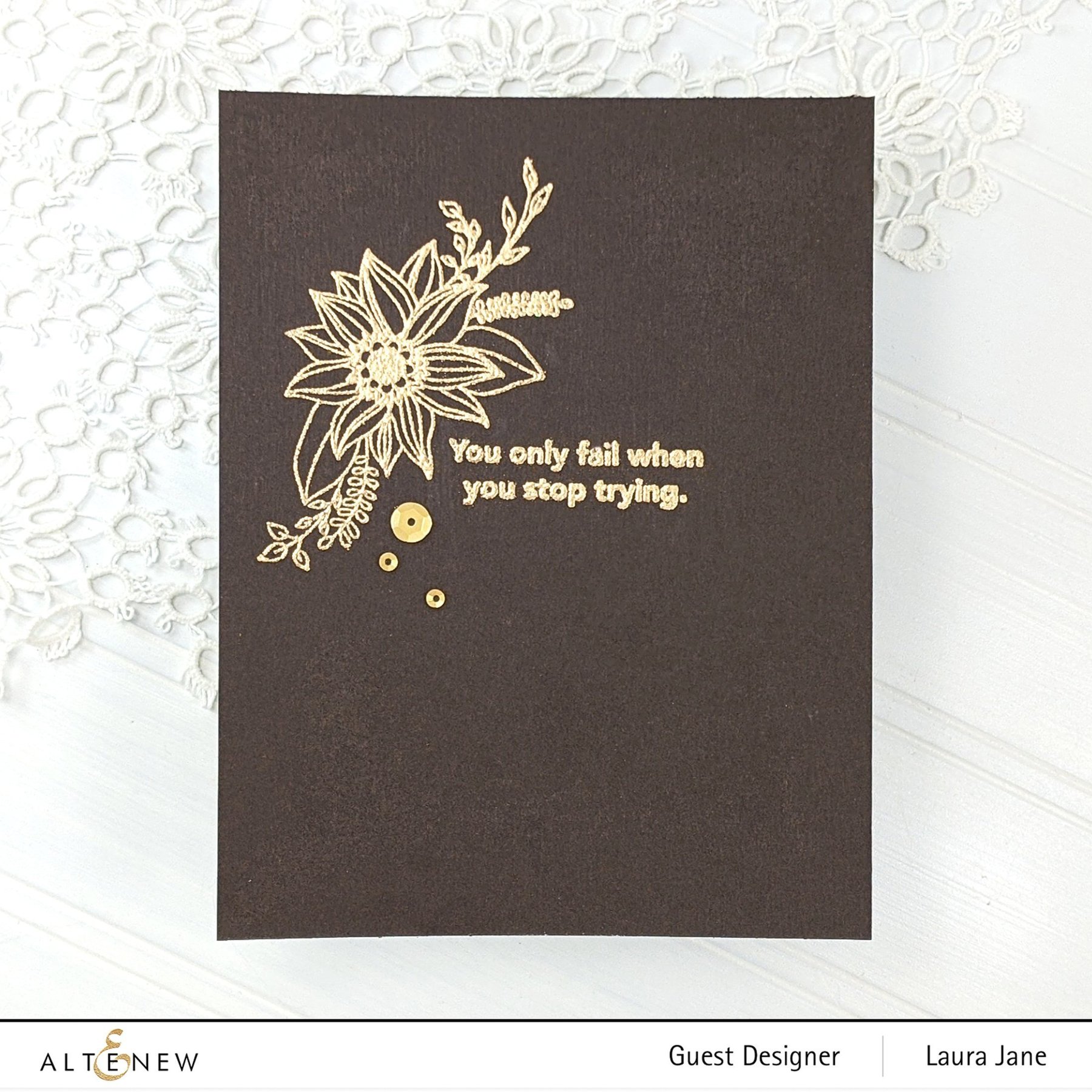Floral Dahlia - Clear Stamp