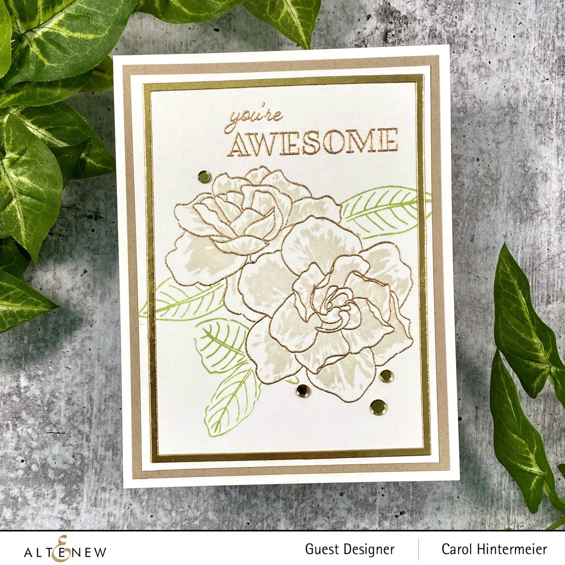Gardenia Duo - Clear Stamp Set
