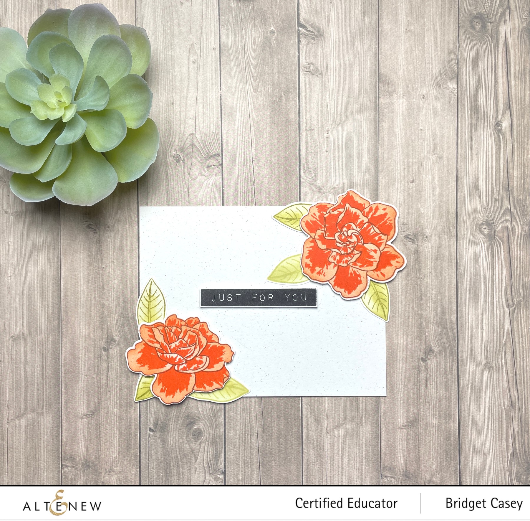 Gardenia Duo - Clear Stamp Set