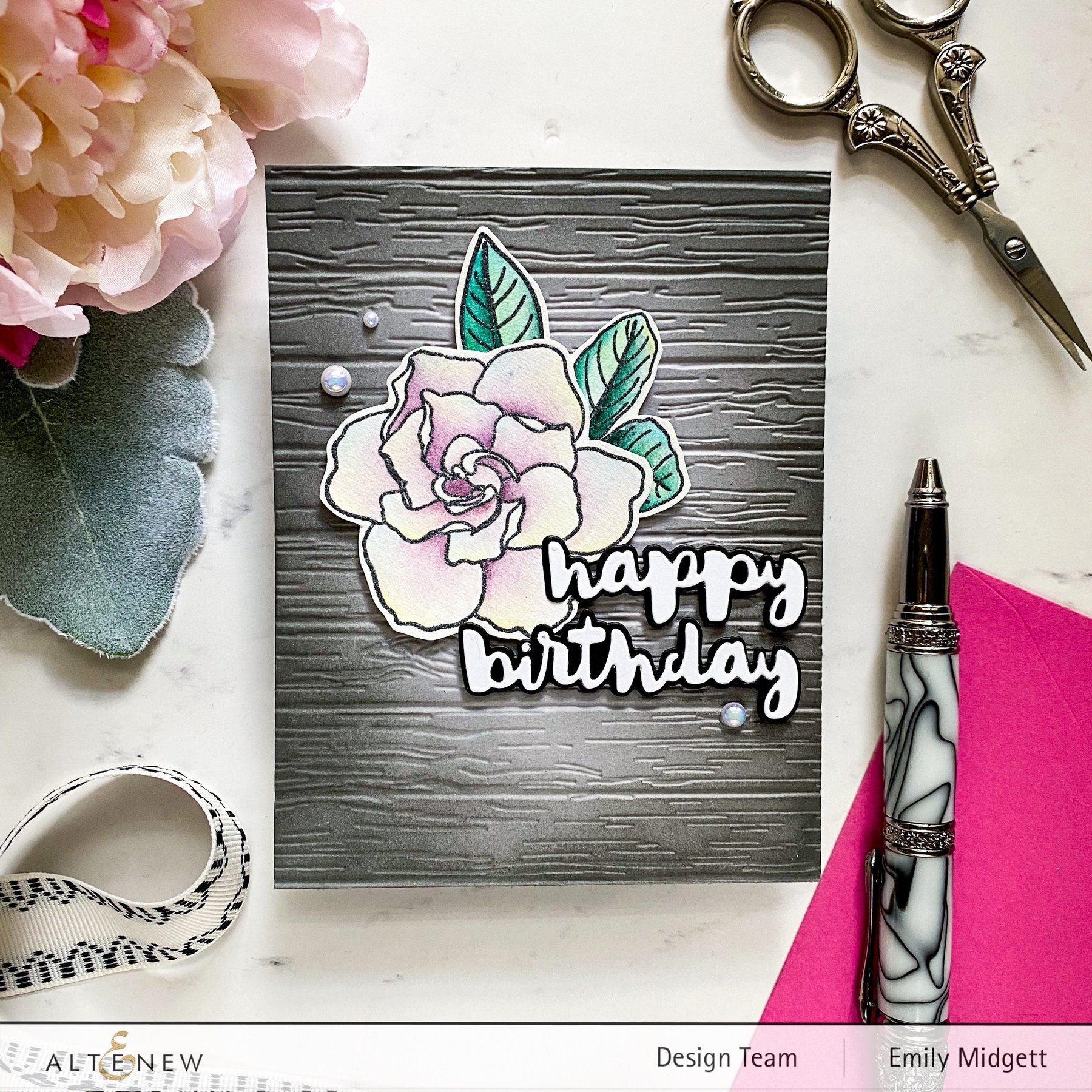 Gardenia Duo - Clear Stamp Set