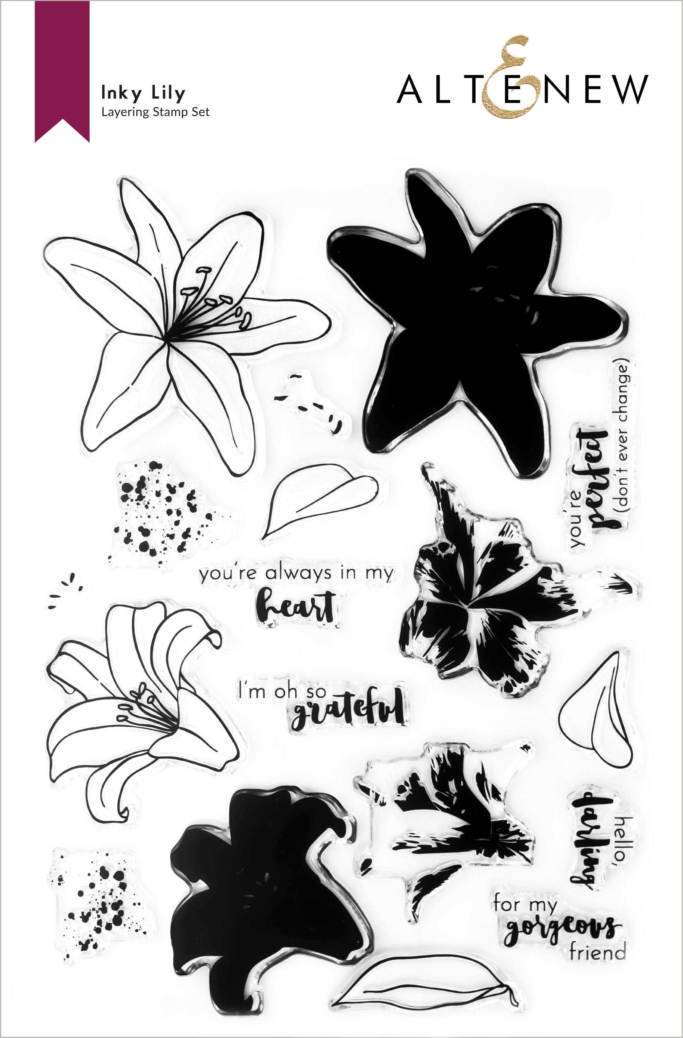 Inky Lily - Layering Stamp Set