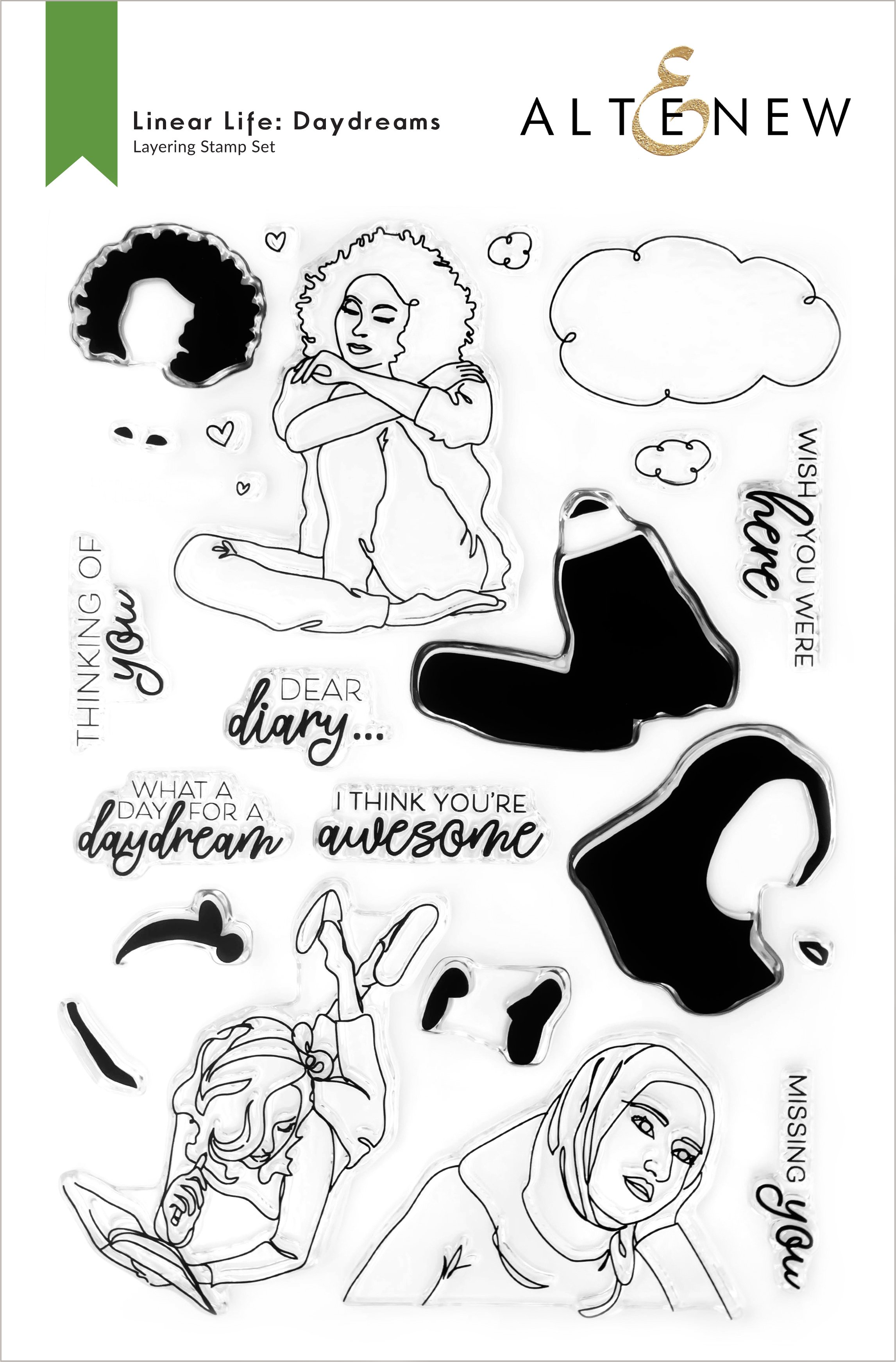 Linear Life - Daydreams - Layering Stamp Set