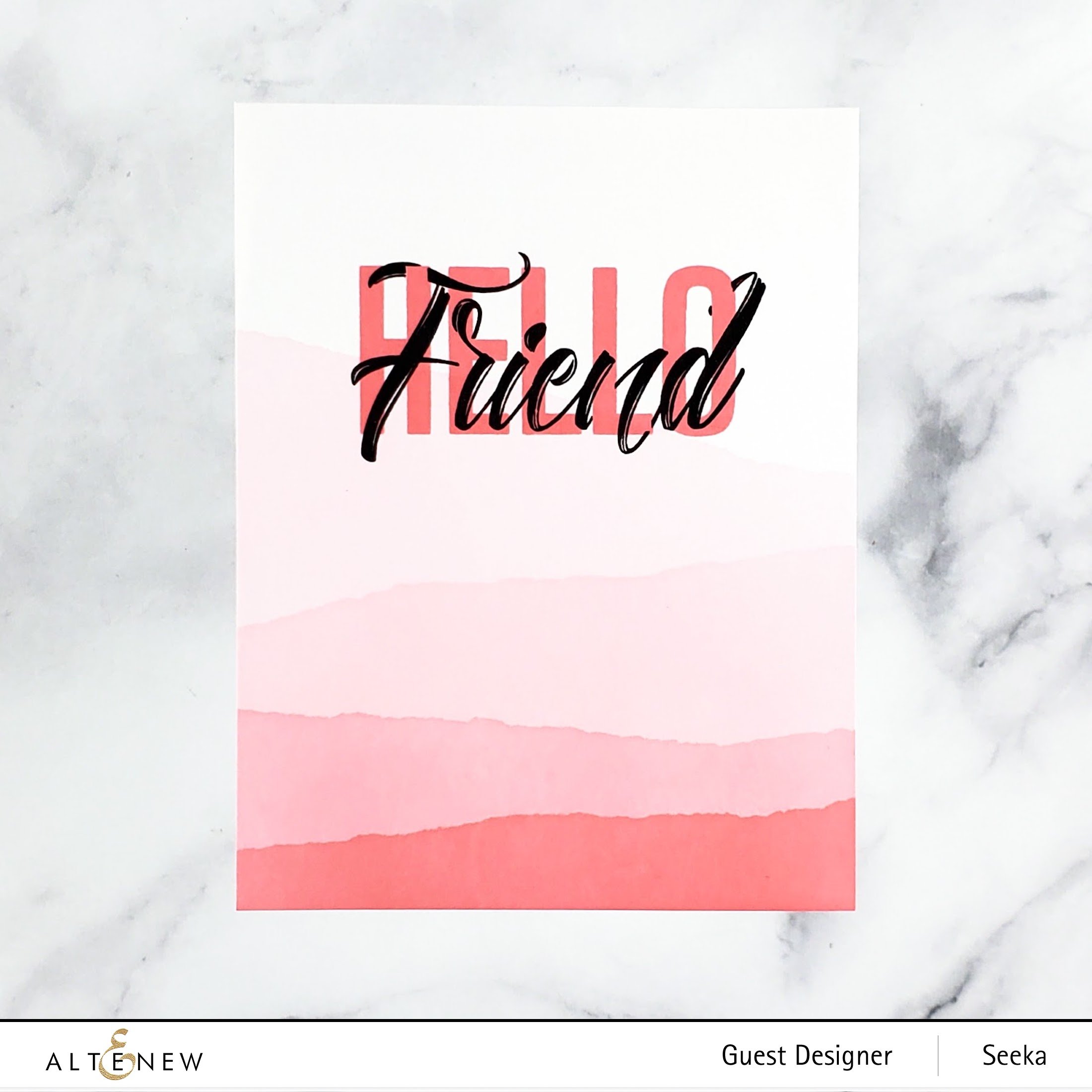 Modern Hello - Clear Stamp Set