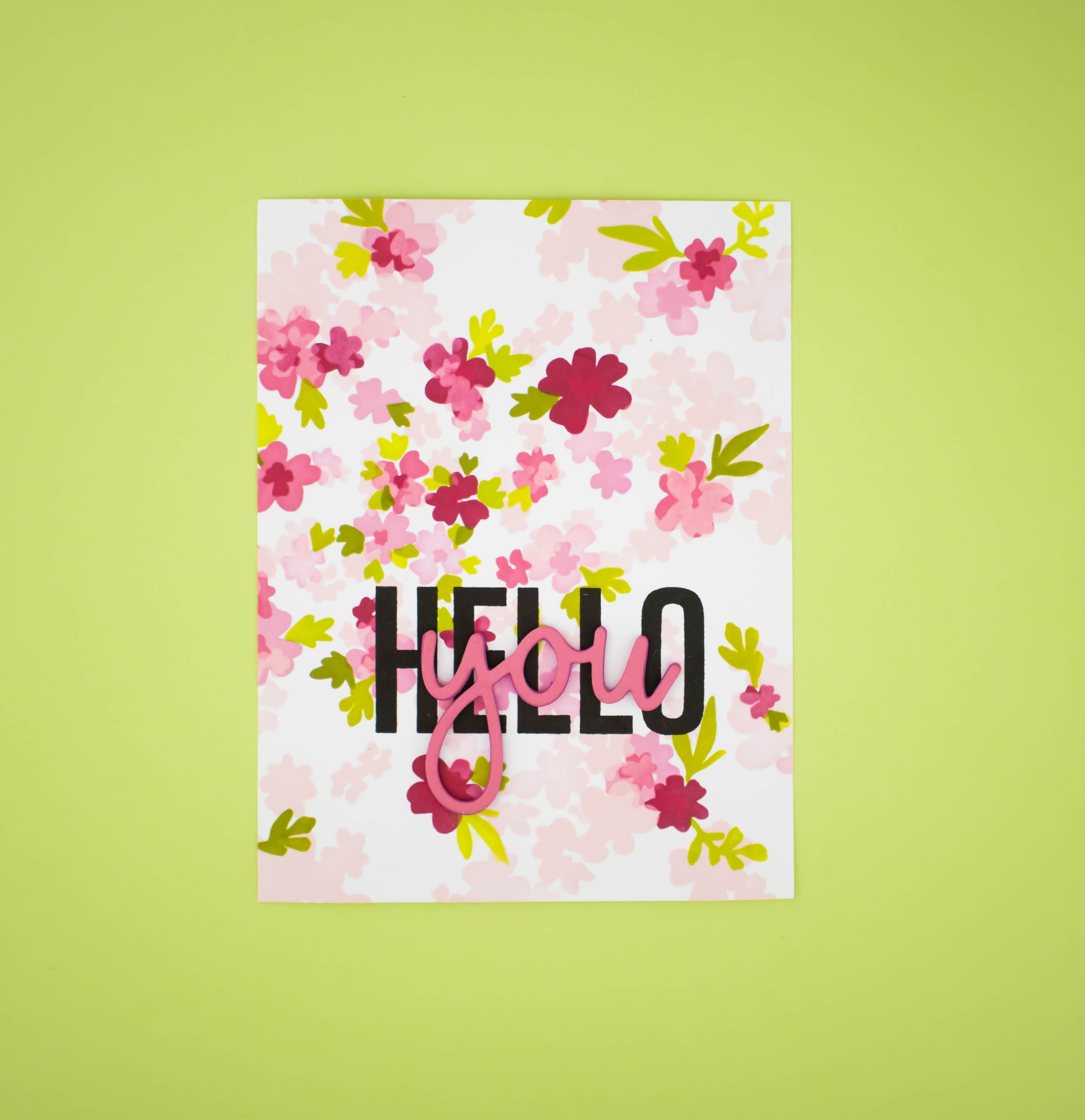Modern Hello - Clear Stamp Set