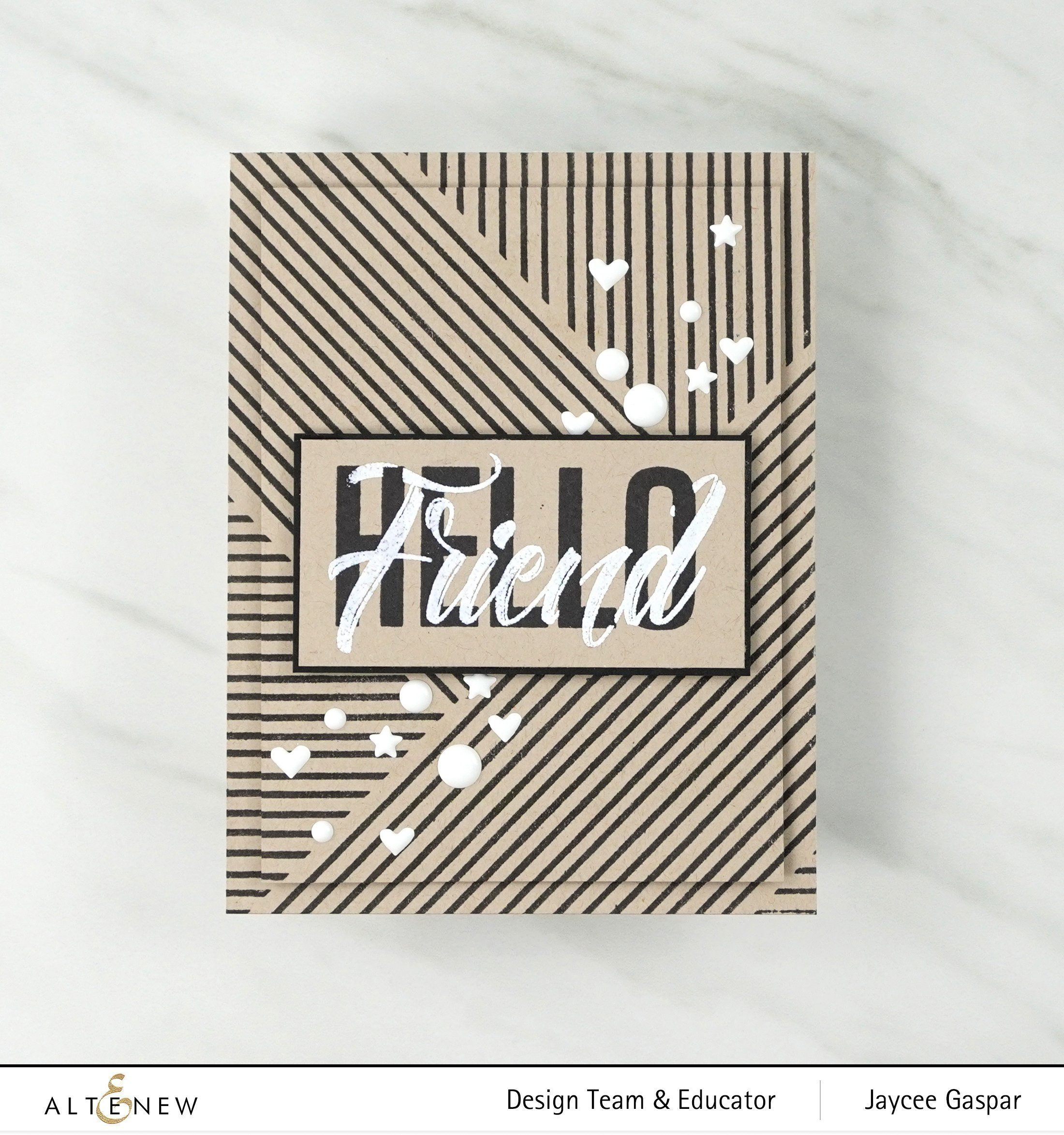 Modern Hello - Clear Stamp Set