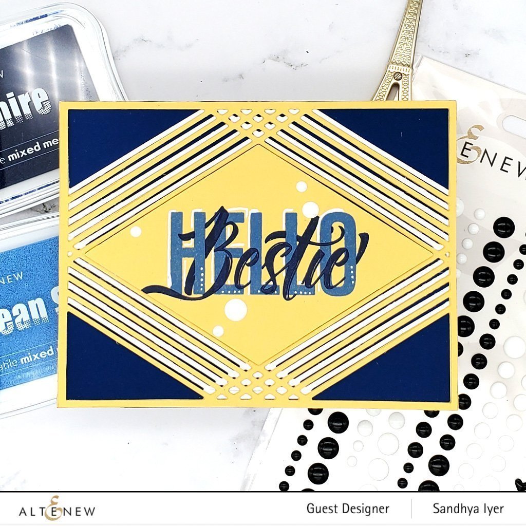 Modern Hello - Clear Stamp Set