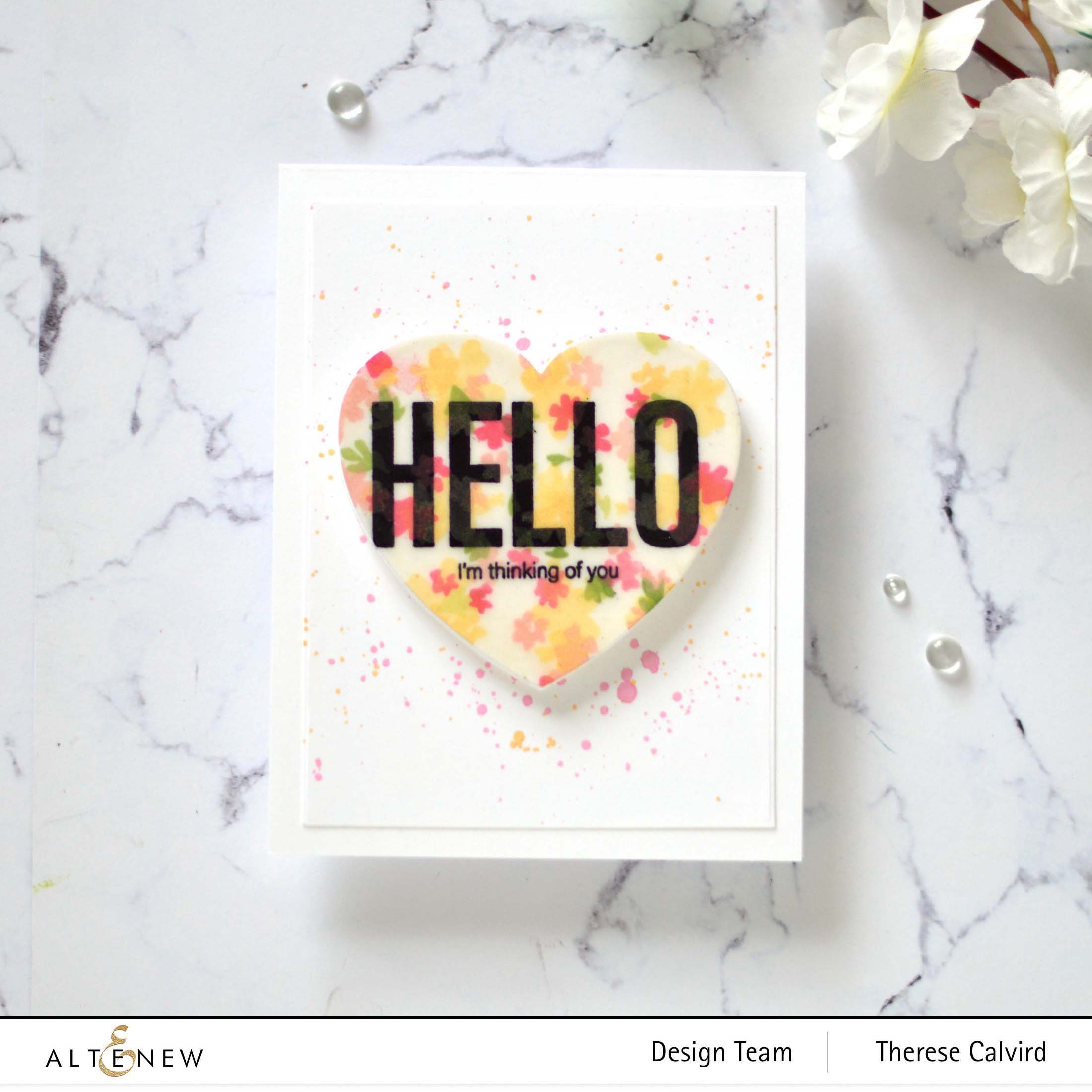 Modern Hello - Clear Stamp Set