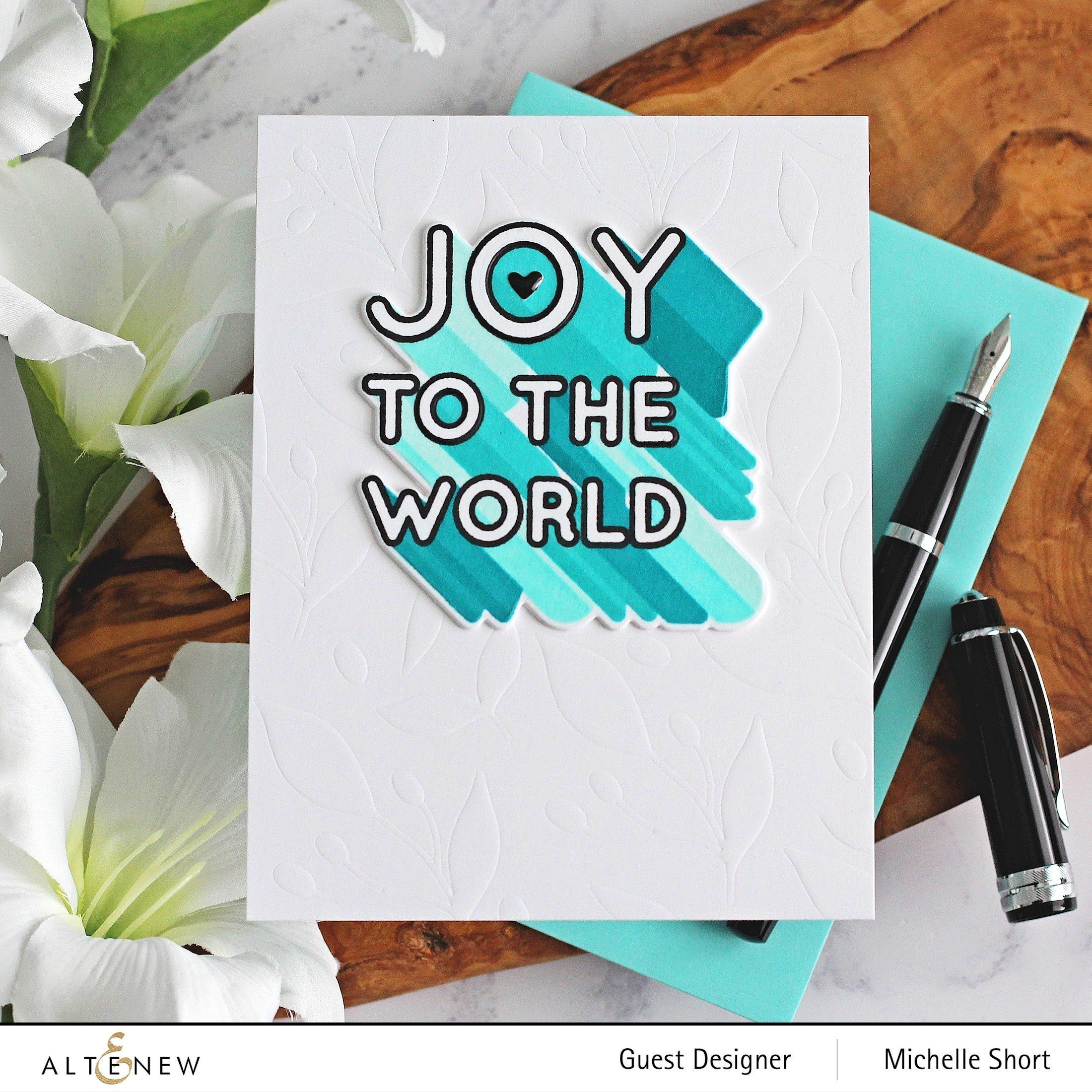 Joy to the World Typography - Layering Stamp Set