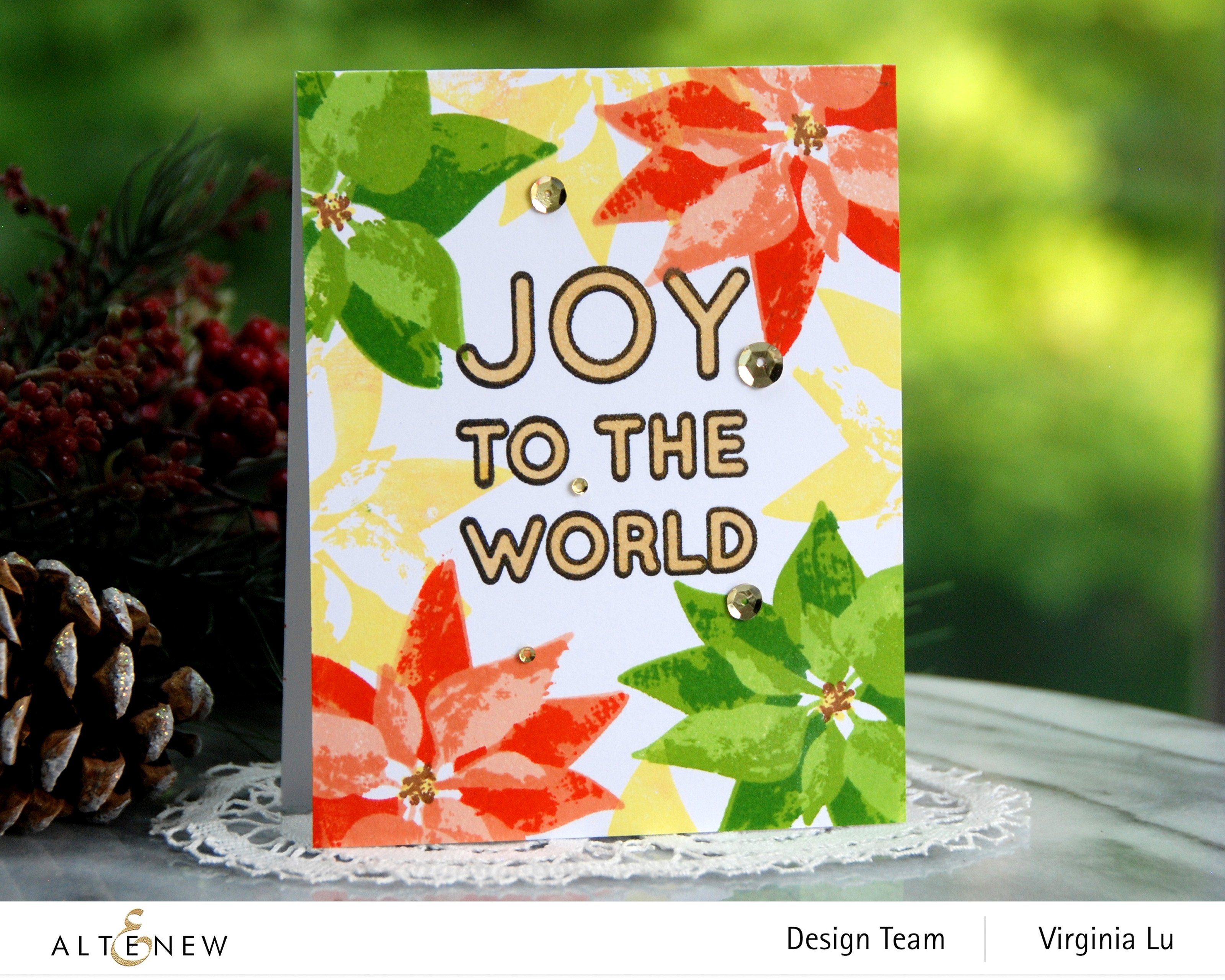 Joy to the World Typography - Layering Stamp Set