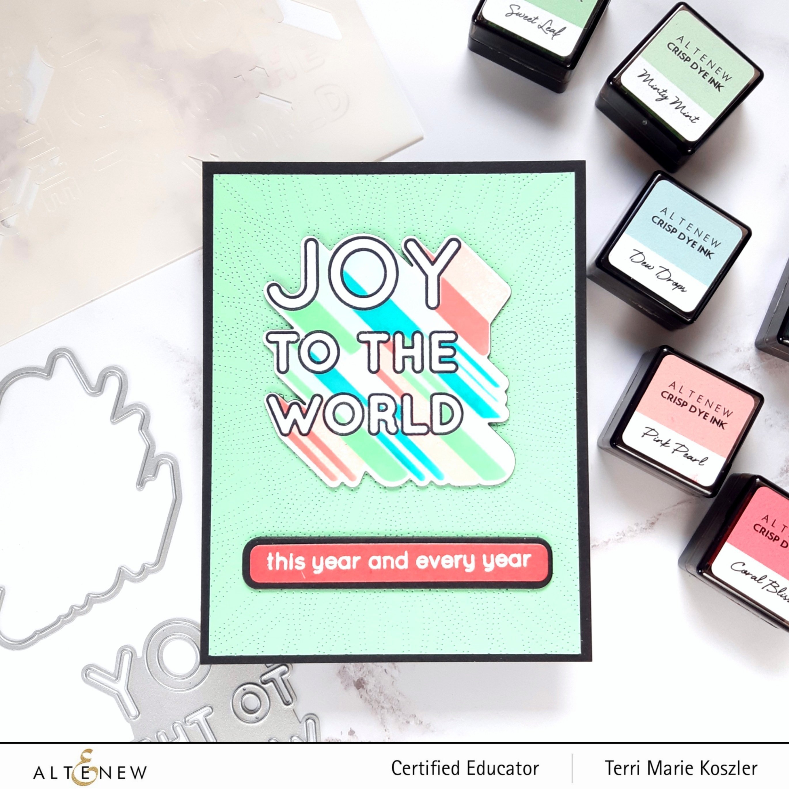 Joy to the World Typography - Layering Stamp Set
